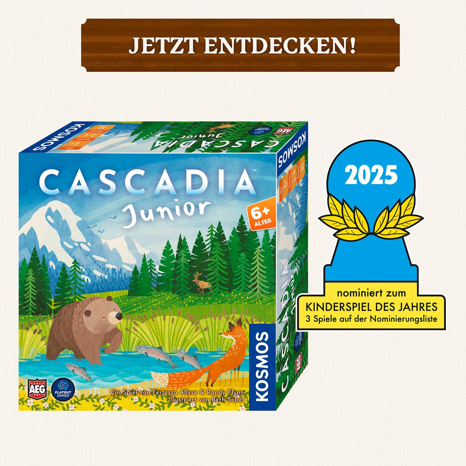 Kosmos Spiel Cascadia Junior, Legespiel