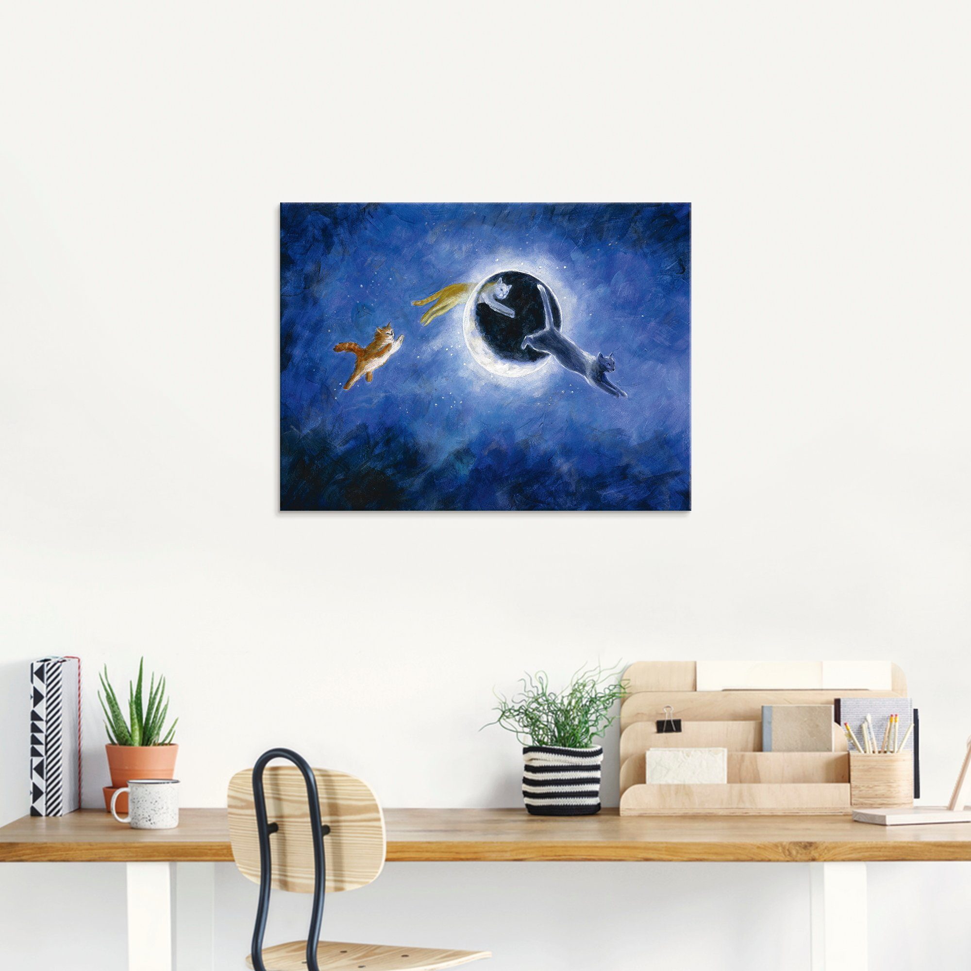 Artland Glasbild »In der Nacht sind alle Katzen grau«, Haustiere (1 Stück)-HomeTrends