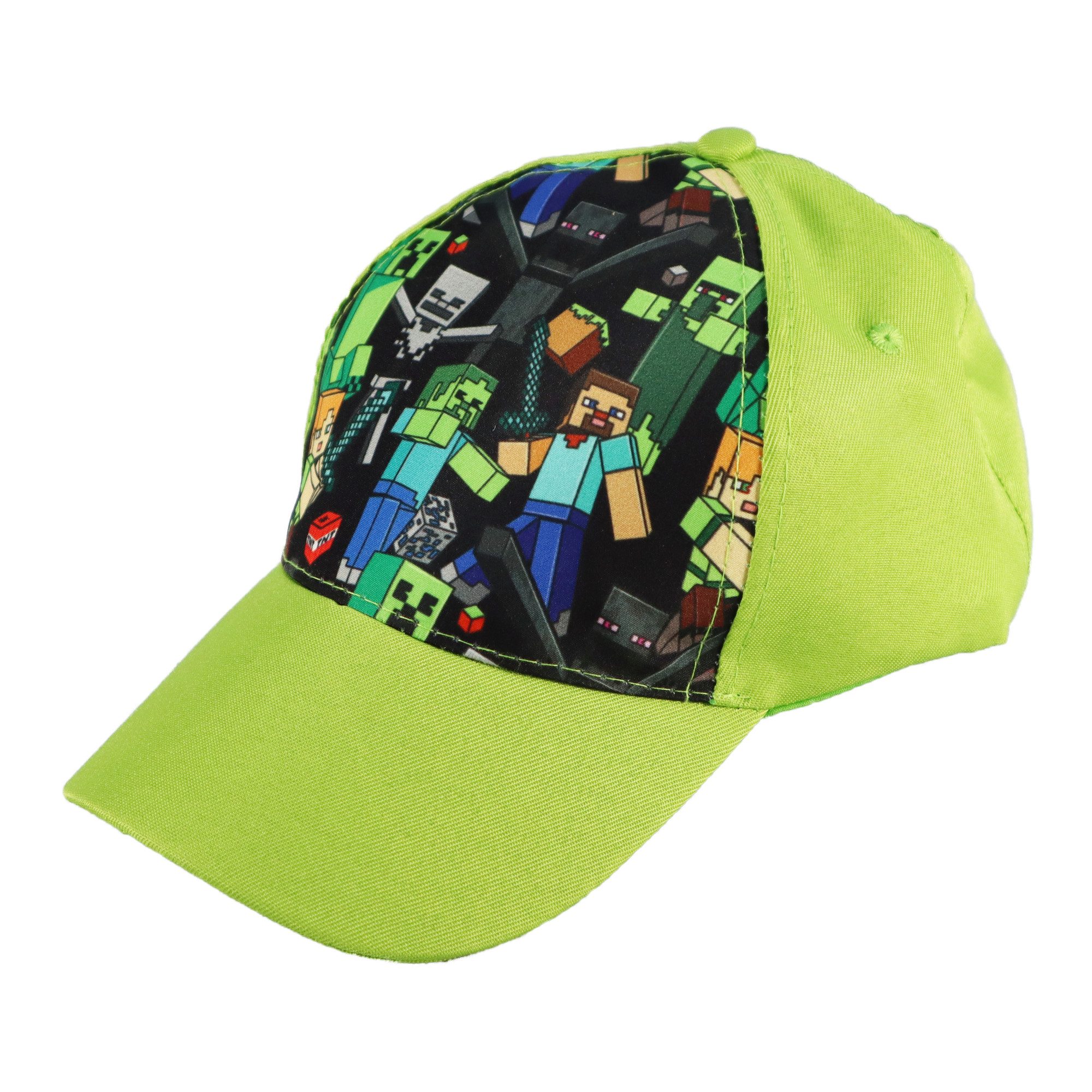 Minecraft Baseball Cap Minecraft Creeper Steve Alex Zombie Jungen Basecap Baseball Kappe Gr. 52 bis 54