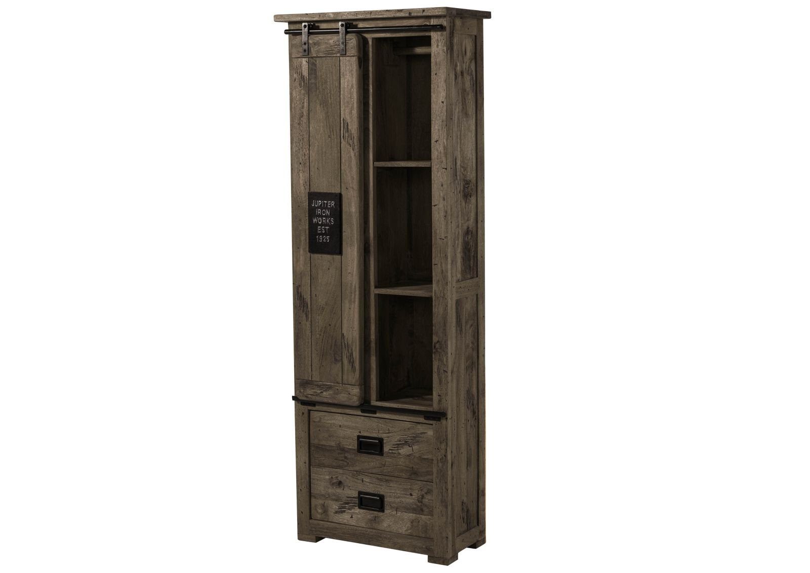 Massivmoebel24 Dreh-/Schwebetürenschrank #284 (Schrank Mango 70x35x195 günstig online kaufen