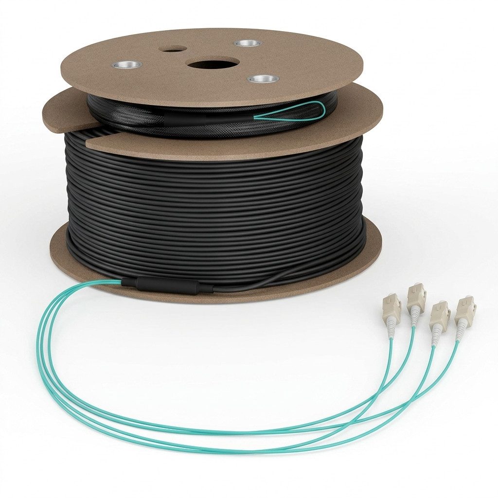 EFB ELEKTRONIK EFB Elektronik EFB U-DQ(ZN)BH OM4 4G LC-LC 80m Dca LSZH Glasfaserkabel