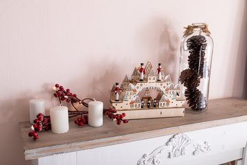 Myflair Möbel & Accessoires LED Schwibbogen Weihnachtsdeko (1-tlg), aus Holz, mit LED Beleuchtung, Höhe ca. 21 cm
