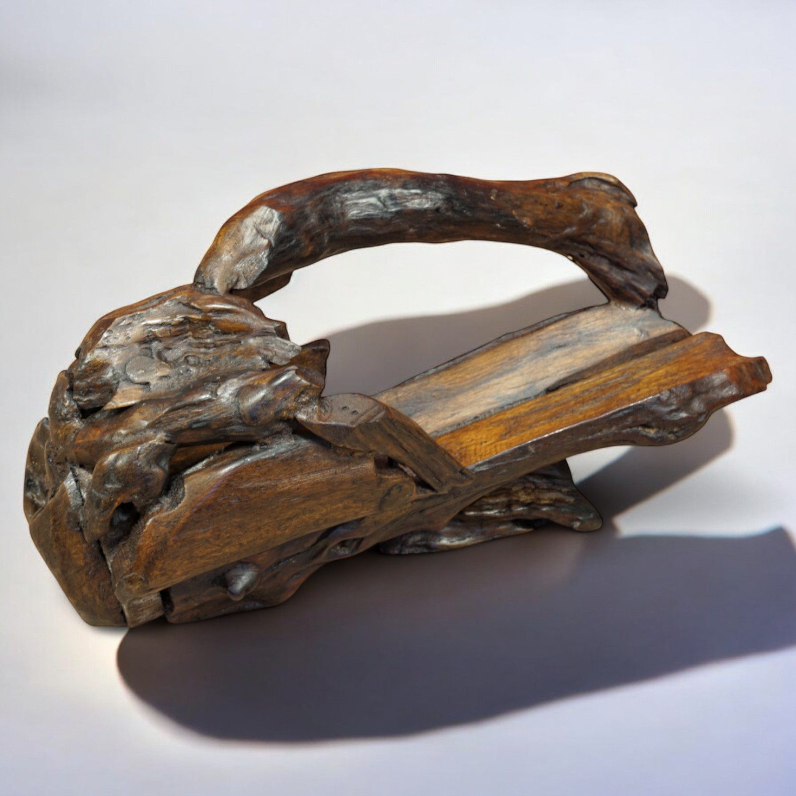 Kinaree Weinflaschenhalter Wurzelholz Flaschenhalter, Naturprodukt, Teak günstig online kaufen