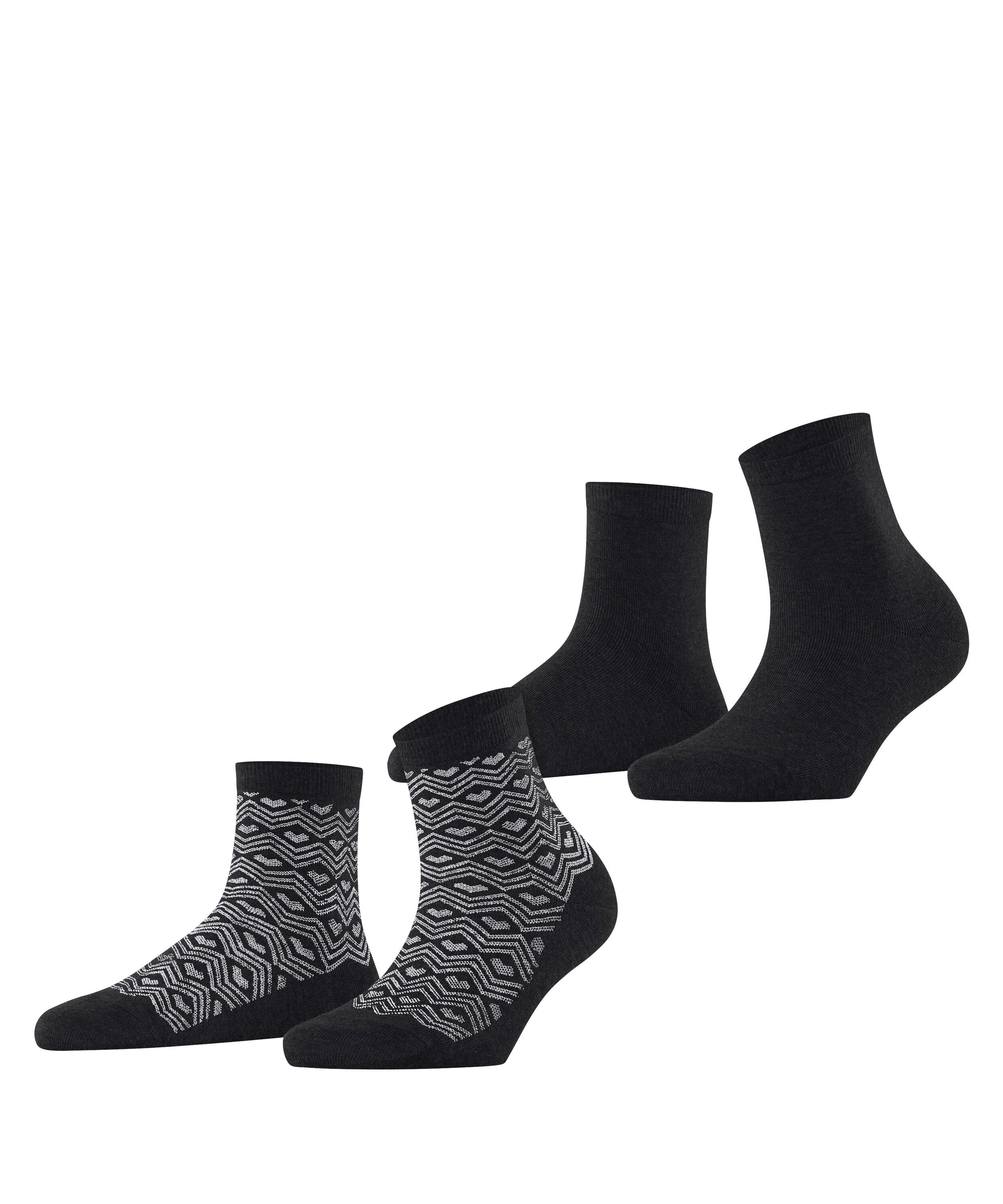 Kurzsocken Heart Pattern 2-Pack Kurzsocken