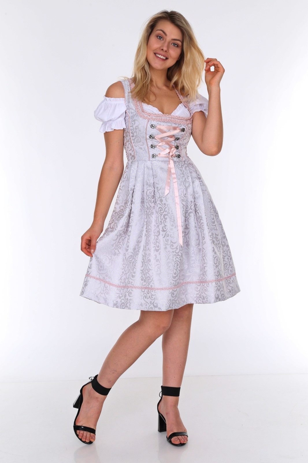 Trachtl Dirndl Trachtl-Lifos Diana Grau 3 günstig online kaufen