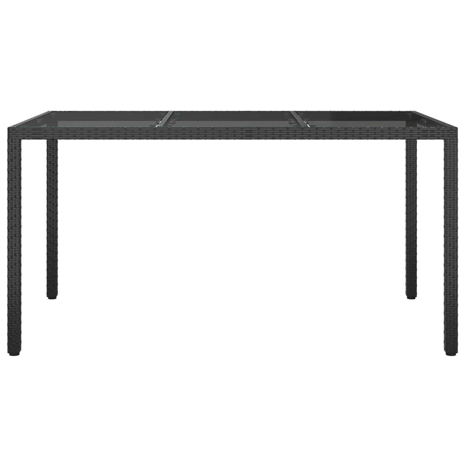 vidaXL Gartentisch Gartentisch Schwarz 150x90x75 cm günstig online kaufen