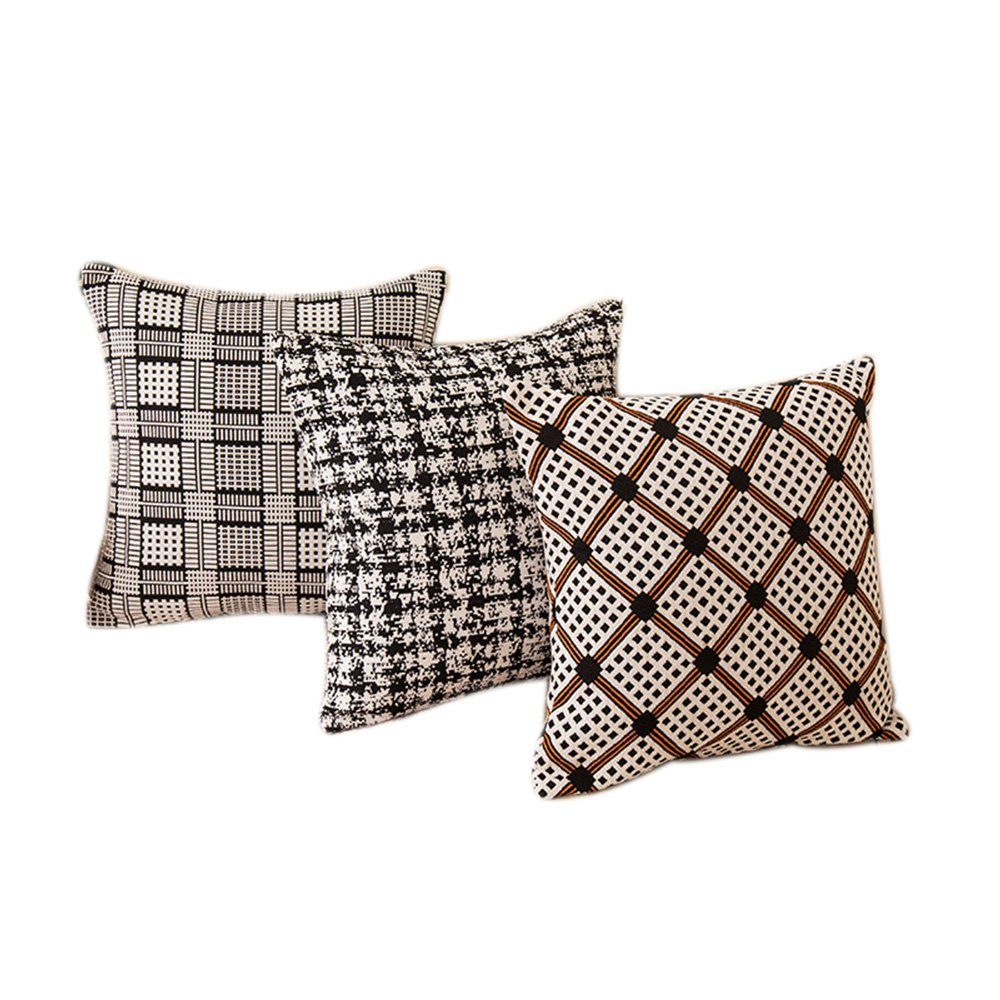 Kissenbezüge kissenbezüge Zier Geometrische Kissenbezüge für Sofa 45x45cm 3er Set, FELIXLEO (3 Stück)