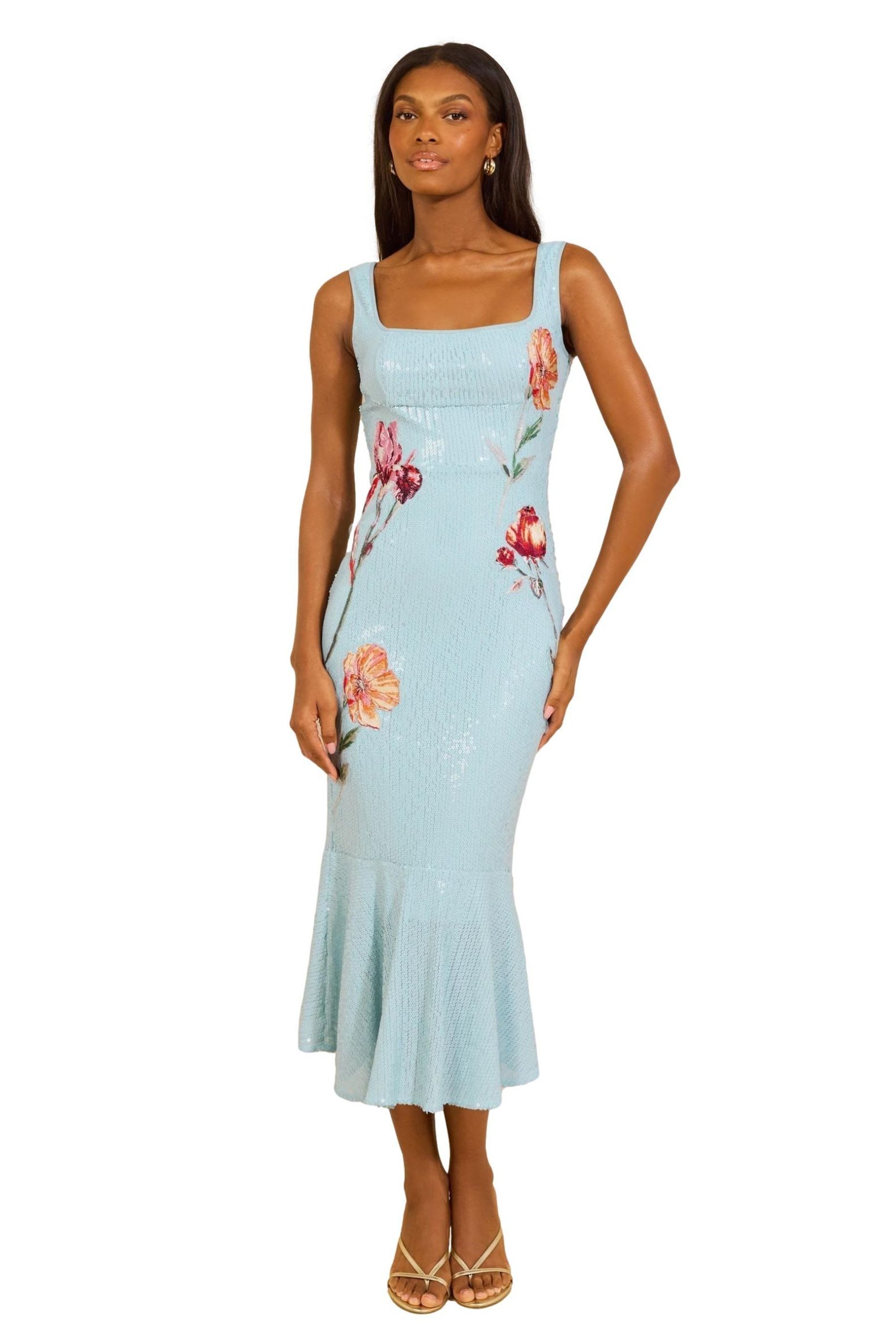 LIPSY Midikleid Lipsy Premium Midikleid mit Pailletten (1-tlg)