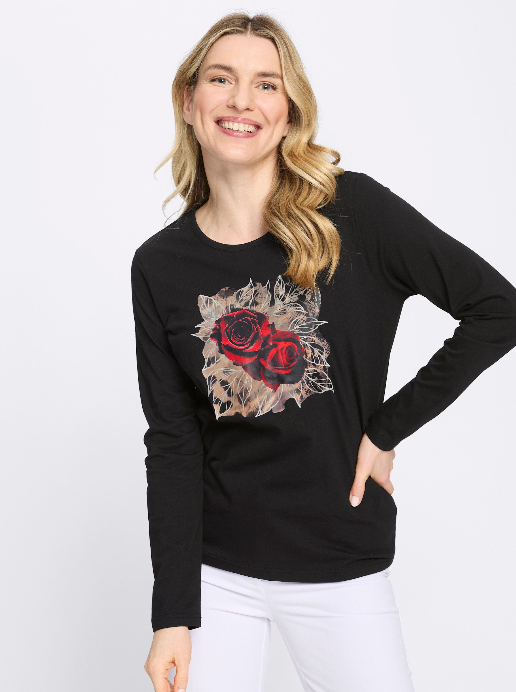 T-Shirt Langarm-Shirt Langarm