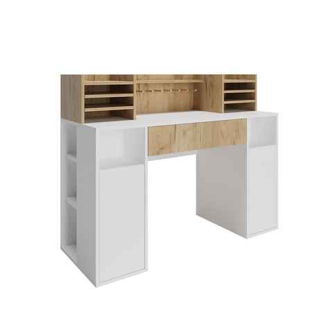 Vicco Schreibtisch Basteltisch XL Weiß/Sonoma