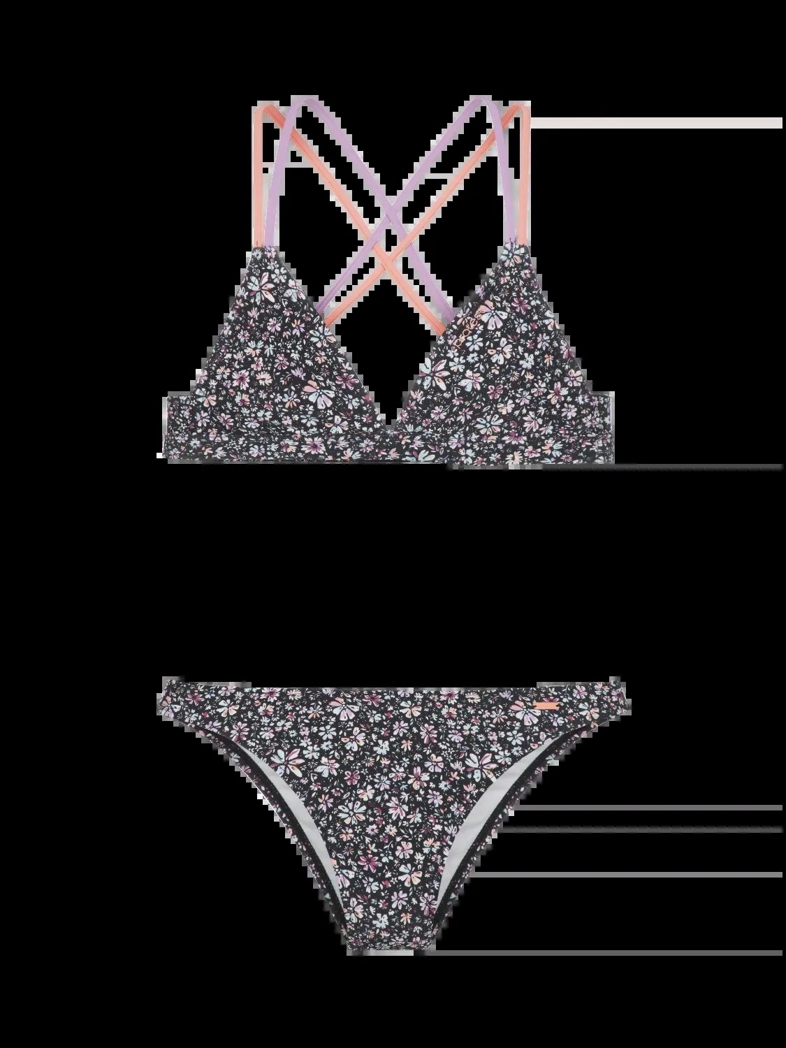 JR triangle Bustier-Bikini-Top Black True PRTEVA Protest bikini