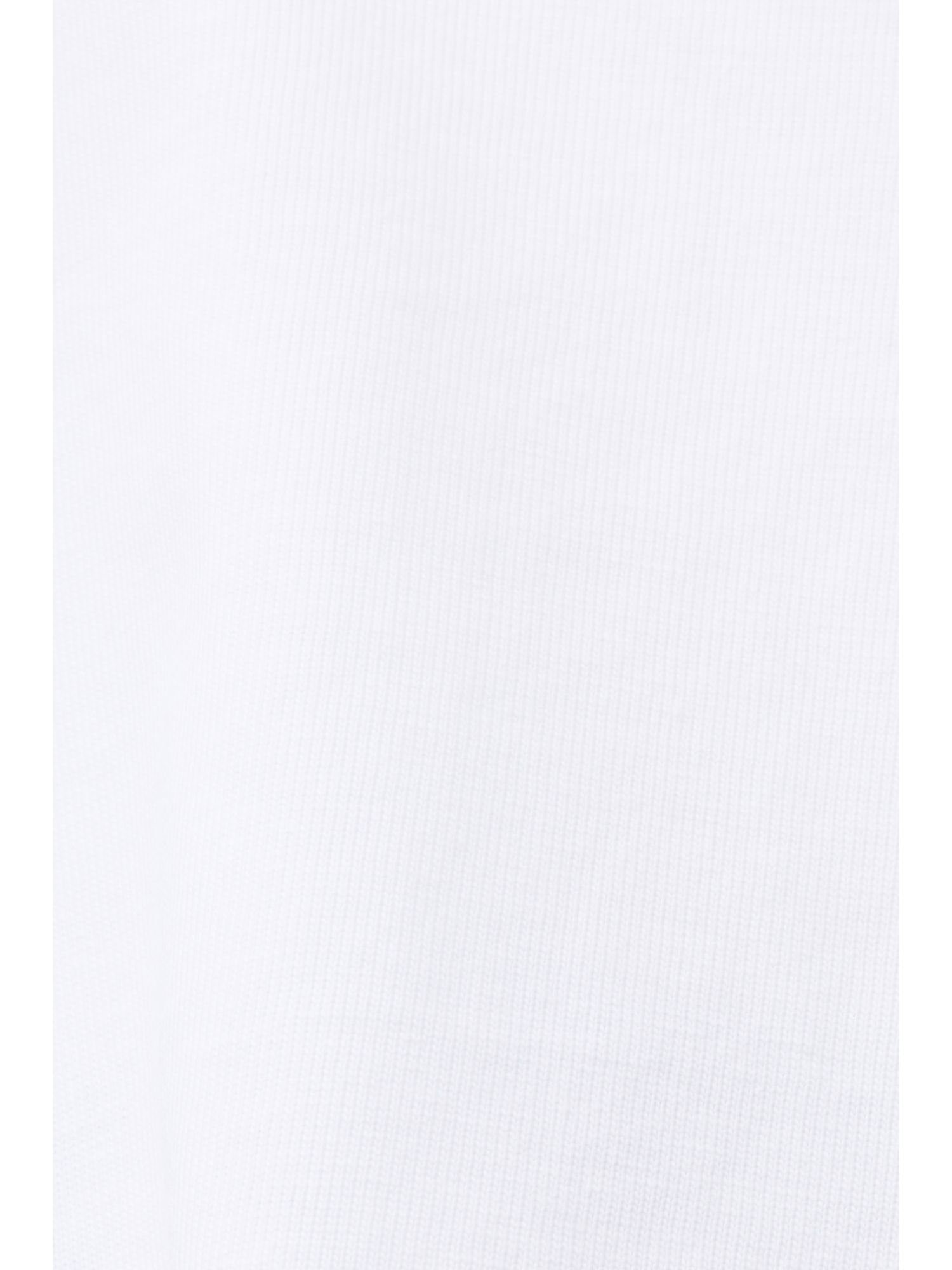 Esprit T-Shirt Bedrucktes Baumwoll-T-Shirt WHITE (1-tlg)