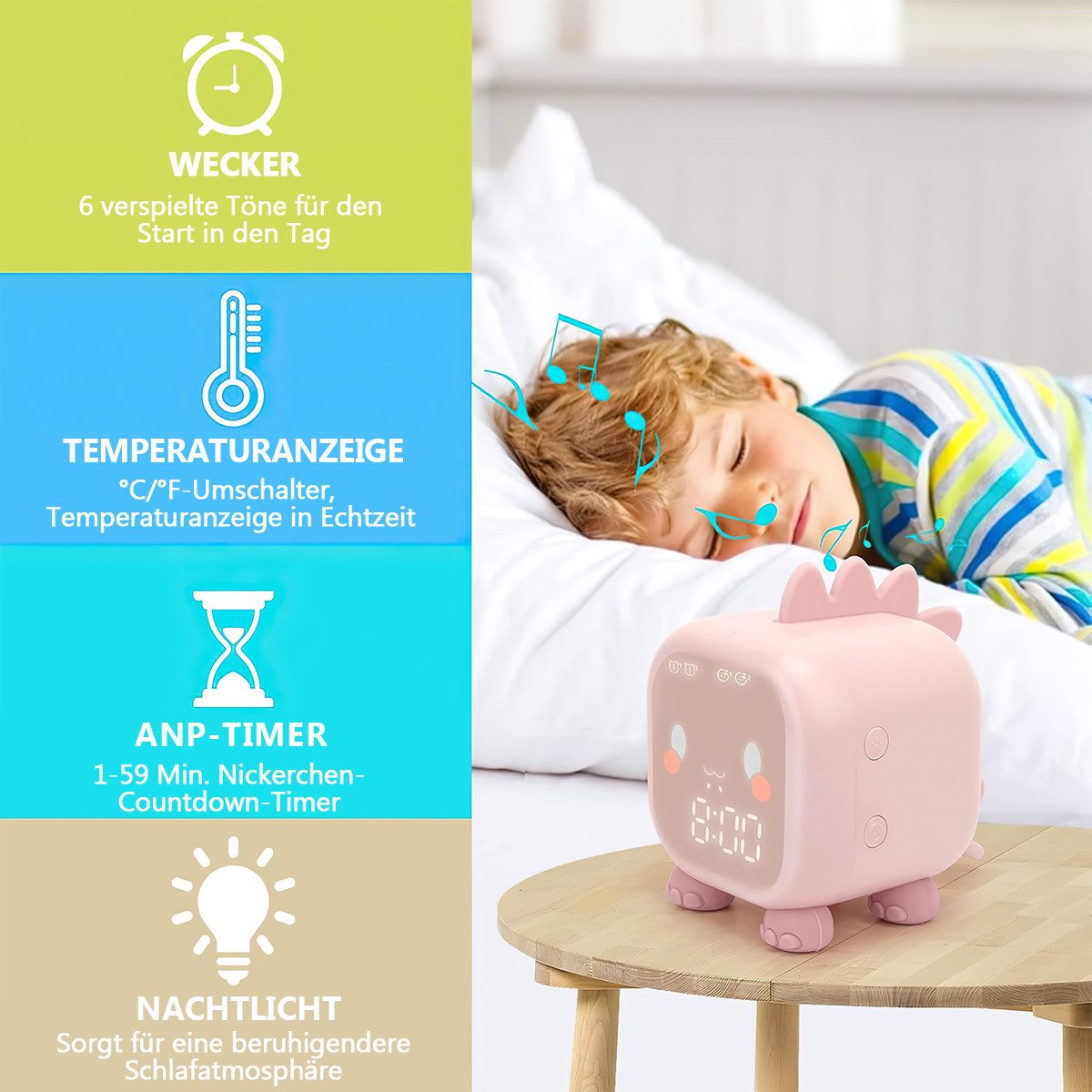 ZEUOPQ Kinderwecker Kinderwecker LED digitaler USB günstig online kaufen