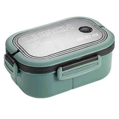 BlauCoastal Lunchbox 1200 ml auslaufsichere Bento Lunch Box, (3-in-1-Fach), Wiederverwendbare Bento-Lunchbox für Kinder und Erwachsene