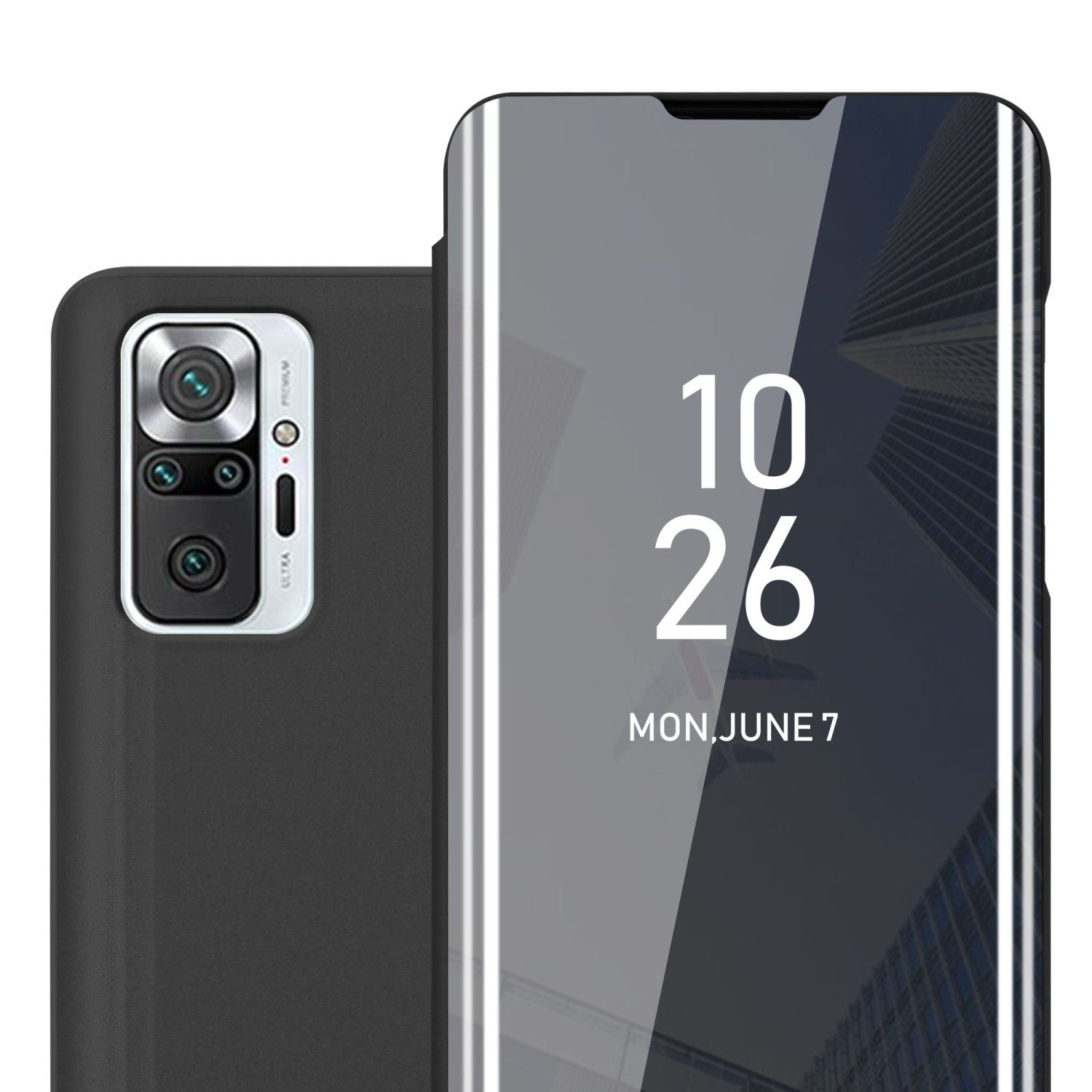 Cadorabo Handyhülle für Xiaomi RedMi NOTE 10 PRO Hülle Xiaomi RedMi NOTE 10 PRO, Klappbare Handy Schutzhülle - Hülle - mit Standfunktion und Kartenfach