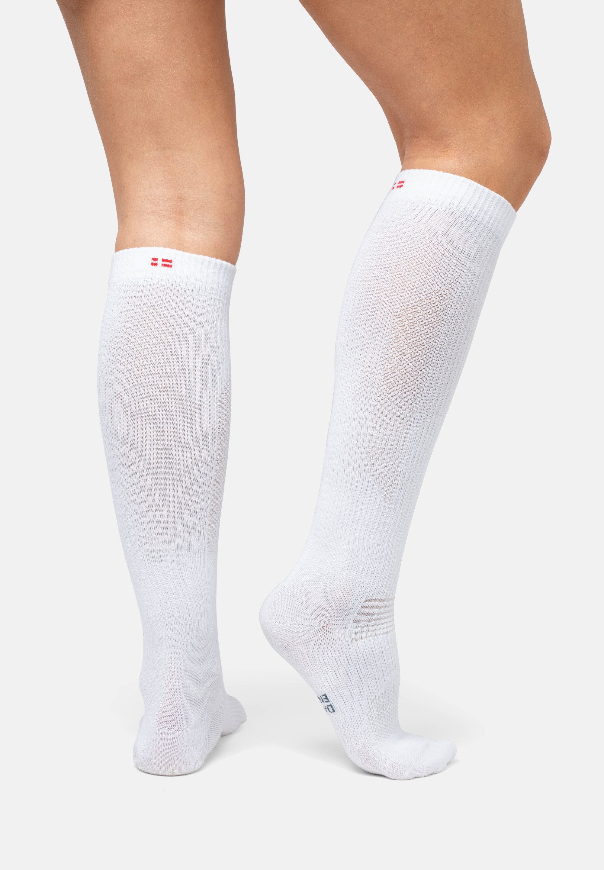 DANISH ENDURANCE Basicsocken Organic Compression (3-Paar) aus Baumwolle, 14-18 mmHg, für Damen & Herren
