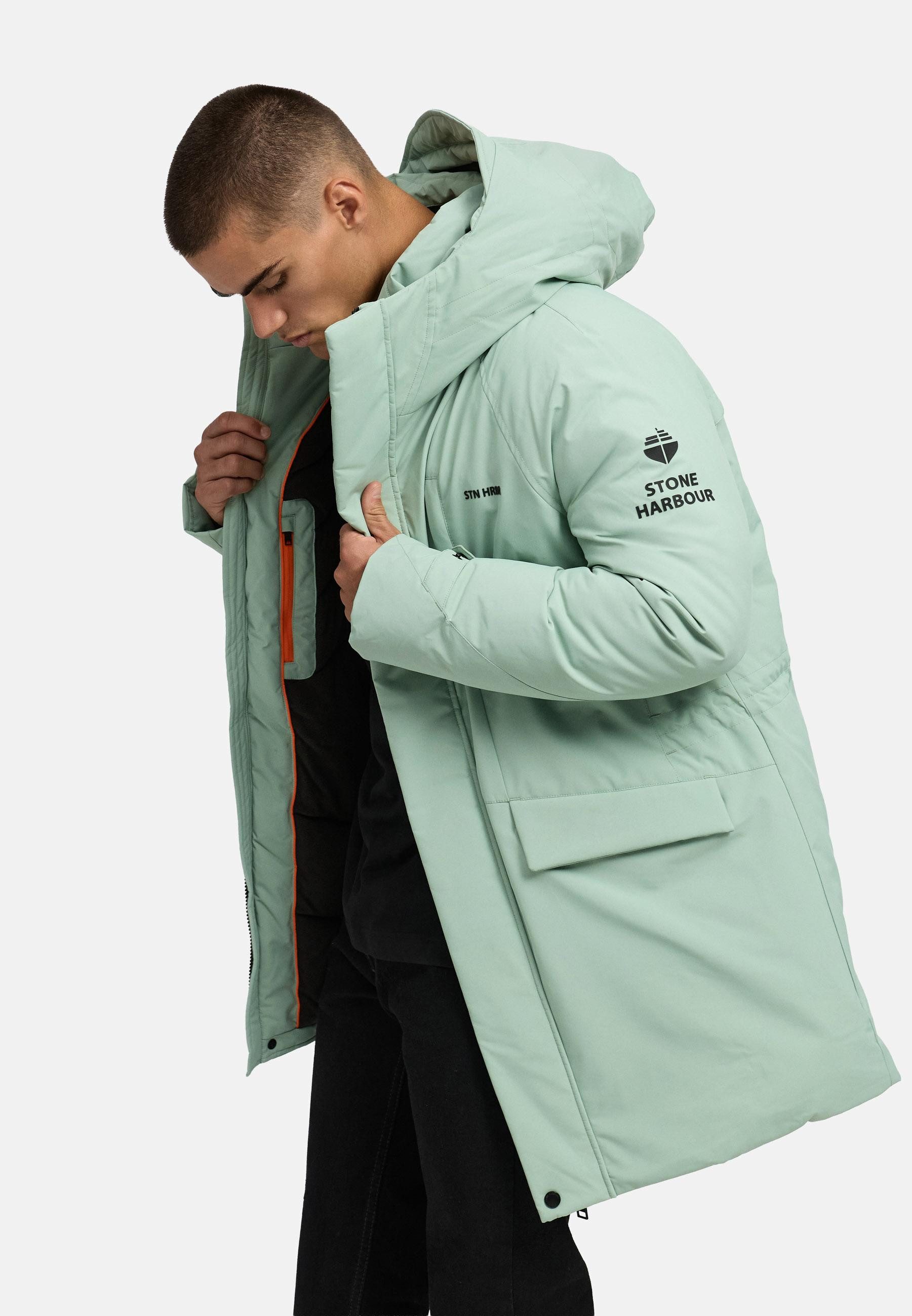 Stone Harbour Wintermantel Emriis XX Warmer Herren Mantel mit Magnet-Knöpfen