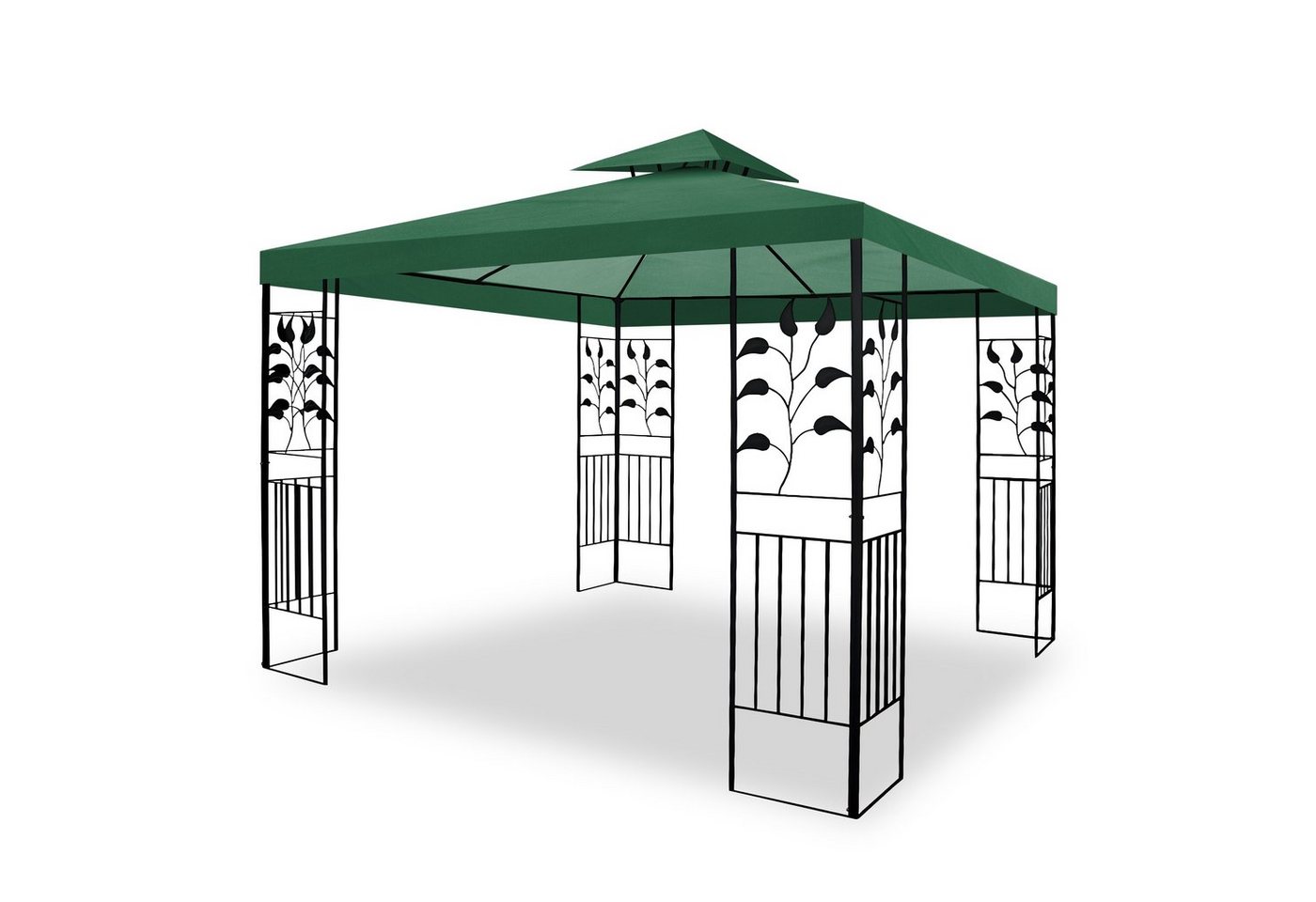 habeig Pavillon 100% Wasserdicht Toskana Metallpavillon 3x3m inkl. Dach wasserfest, 100% Wasserdicht