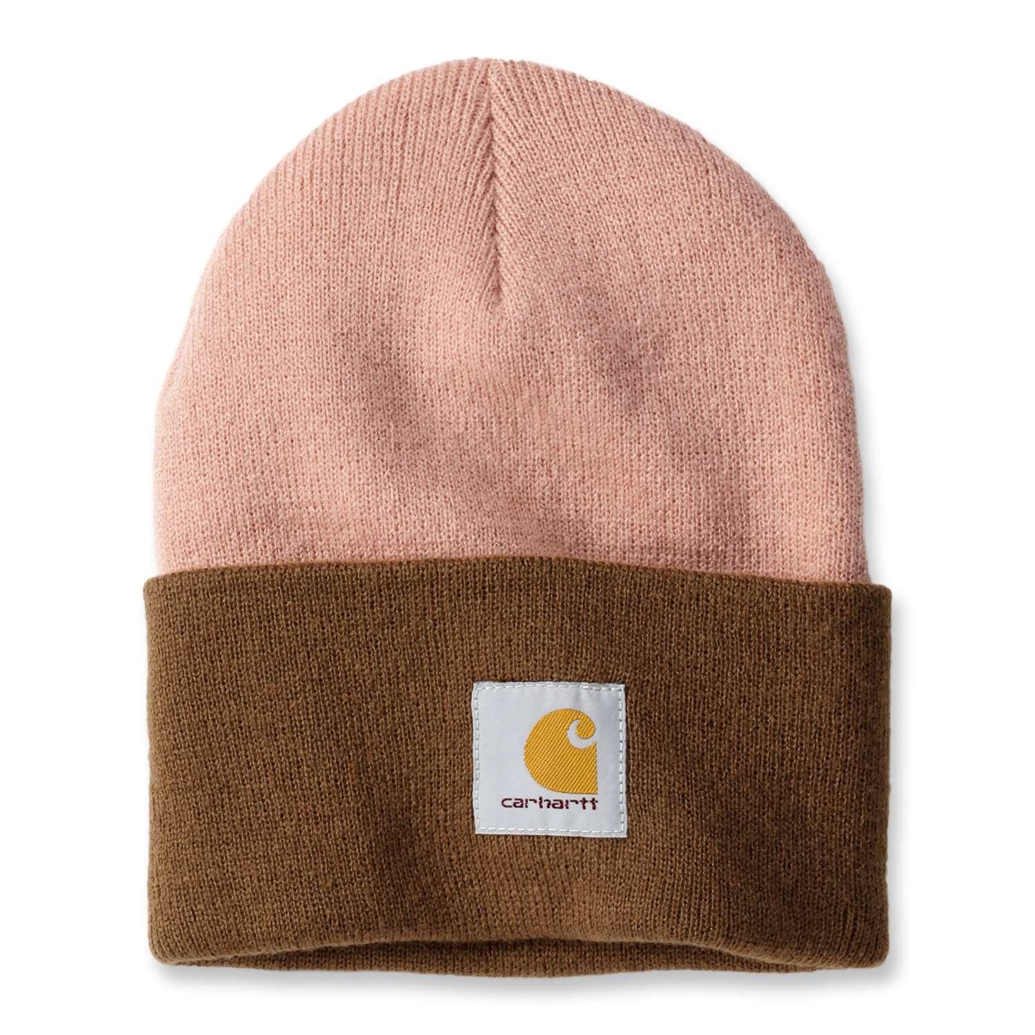 Carhartt Beanie Carhartt Unisex Beanie Knit Cuffed Tow-Tone cameo brown | Beanies