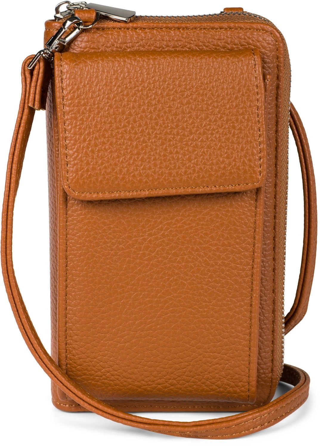 styleBREAKER Mini Bag (1-tlg), Geldbörse mit Handyfach - Umhängetasche RFID  Schutz