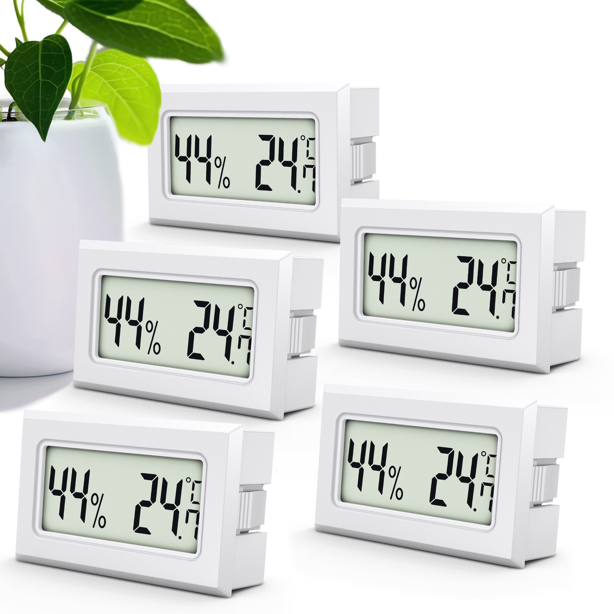 MAVORI Raumthermometer und Hygrometer innen mit sehr präzisen Messwerten, 5-tlg., Hygrometer mit Термометр digital