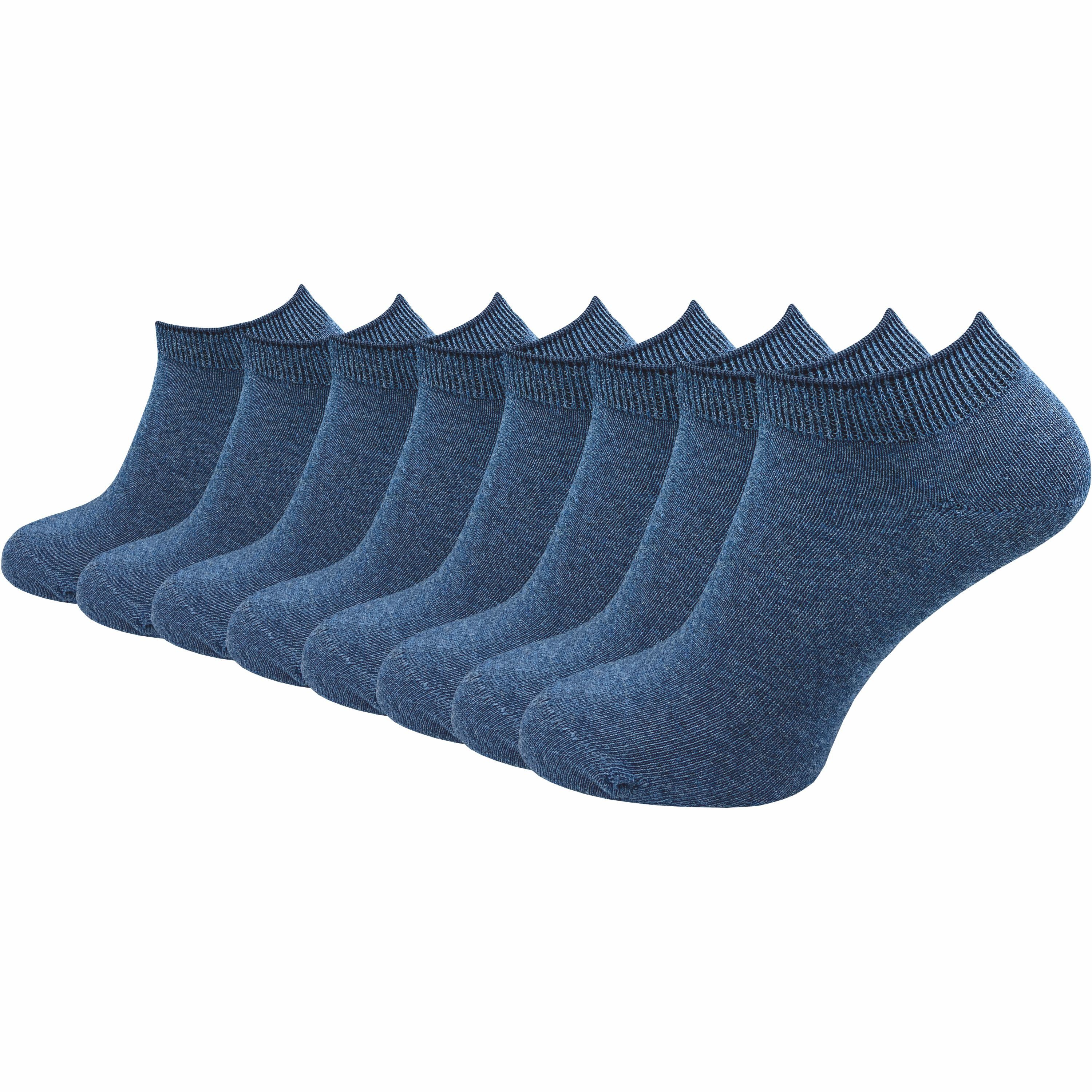 Sneakersocken "Natur" für Damen & Herren aus 100% Baumwolle u.a. in weiß & schwarz