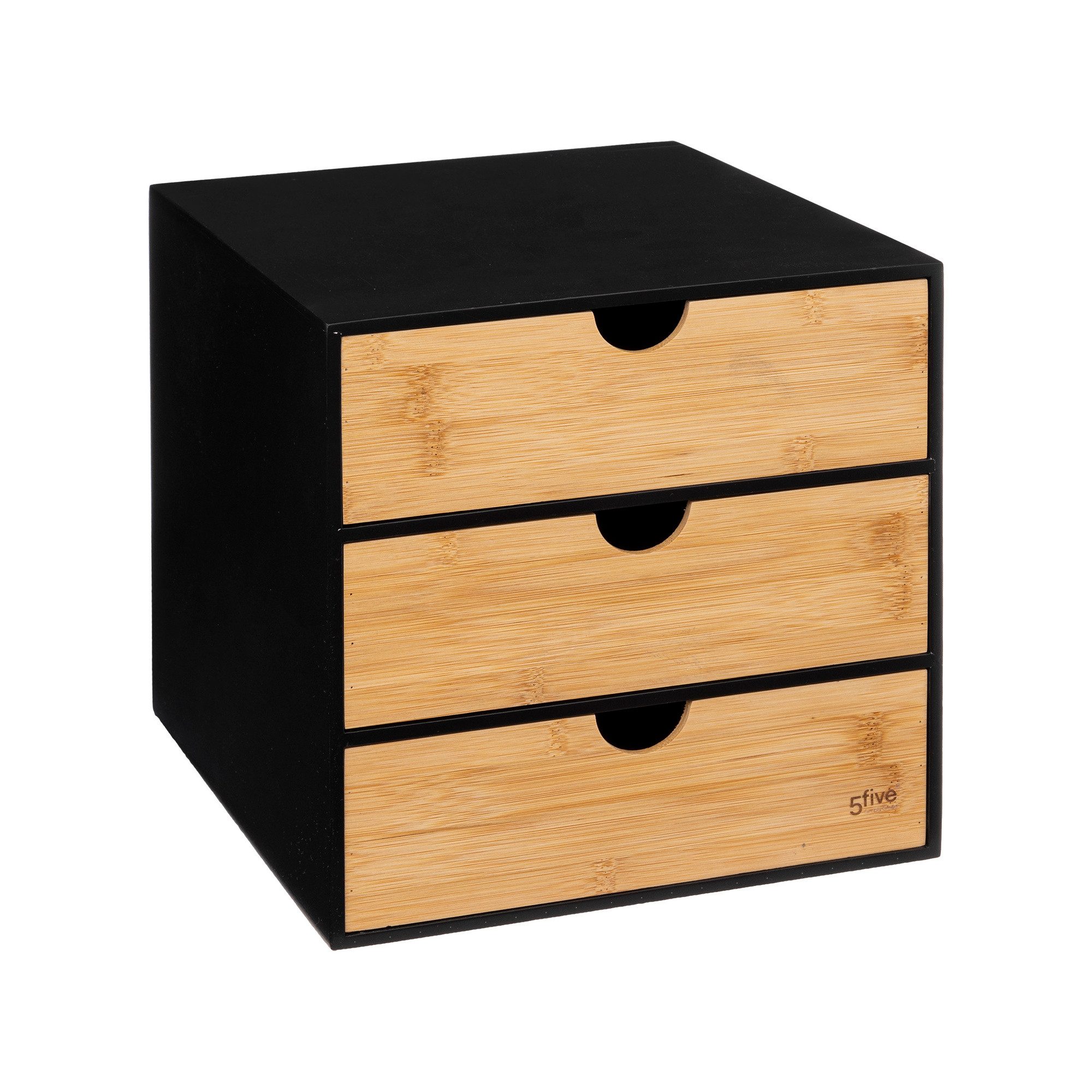5five Simply Smart Aufbewahrungsbox Mini-Kommode BAVA, Bambus, 3 Schubladen