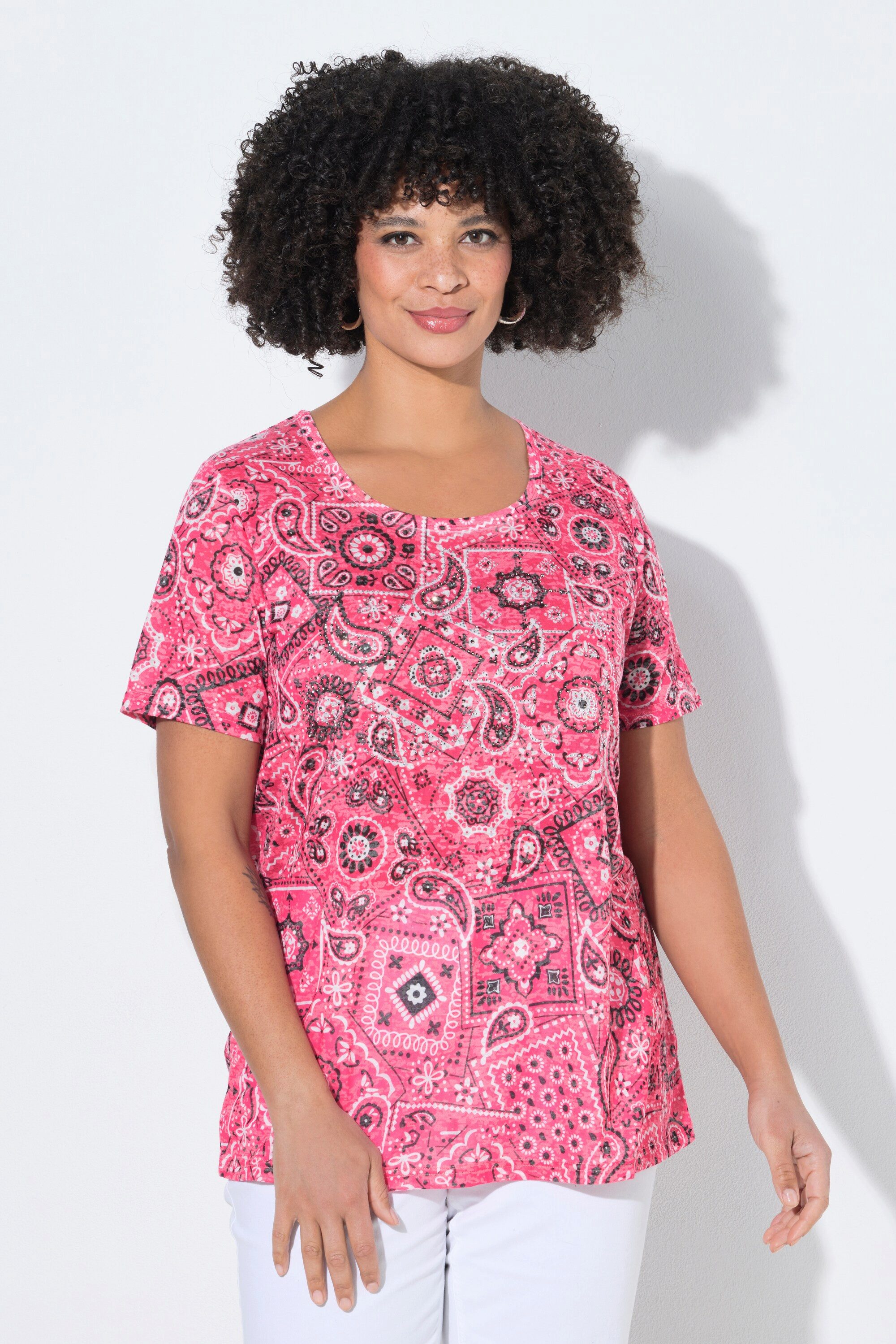 Angel of Style T-Shirt T-Shirt bequeme Passform Glitzersteinchen günstig online kaufen