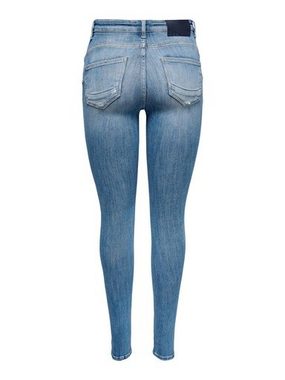 ONLY Skinny-fit-Jeans ONLPOWER MID PUSH UP SK DEST DNM REA935 mit Destroyed Effekt
