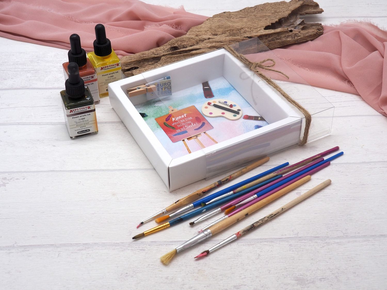 ZauberDeko Geschenkbox Geldgeschenk Malen Kunst Basteln Kreativität Geburtstag Künstler – Bild 3 von 5