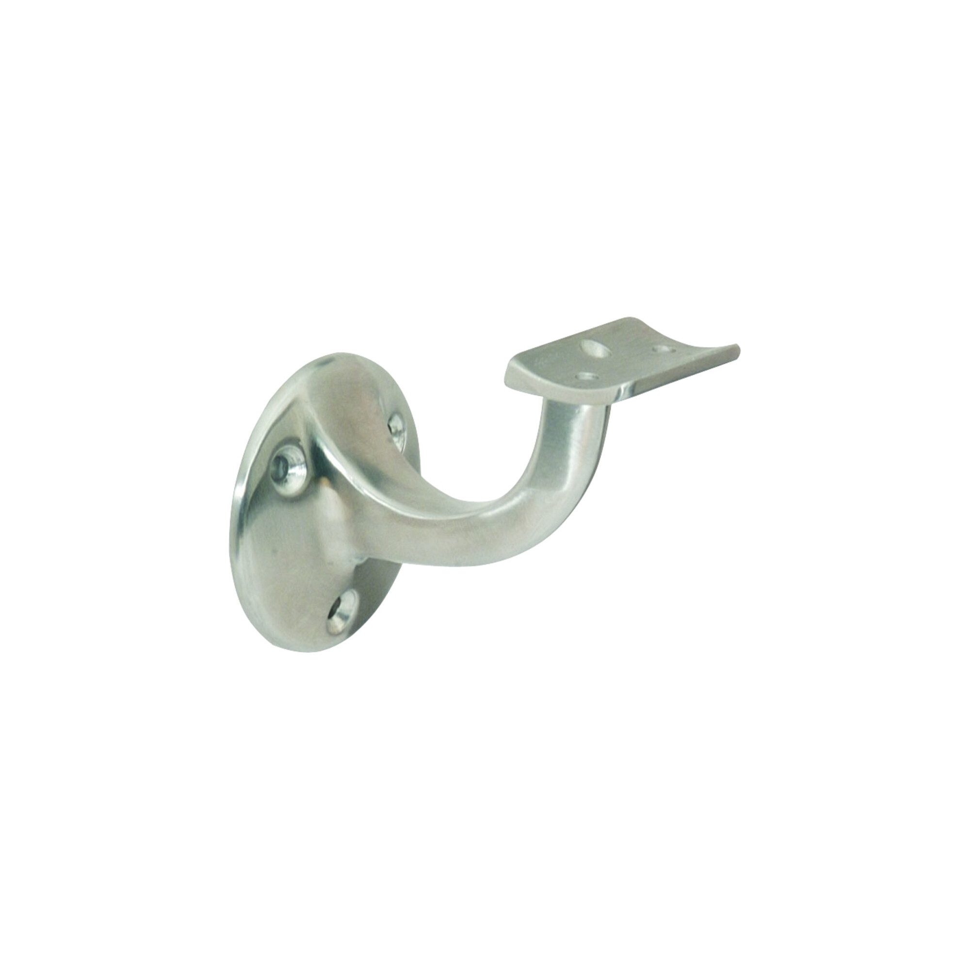 DENI Treppengeländer DENI Handlaufträger VA ma D.Wandplatte 53mm gewölbte Auflage