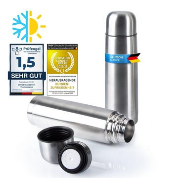 Goods+Gadgets Thermoflasche Edelstahl Thermoskanne, doppelwandiger Thermobecher Isolierkanne