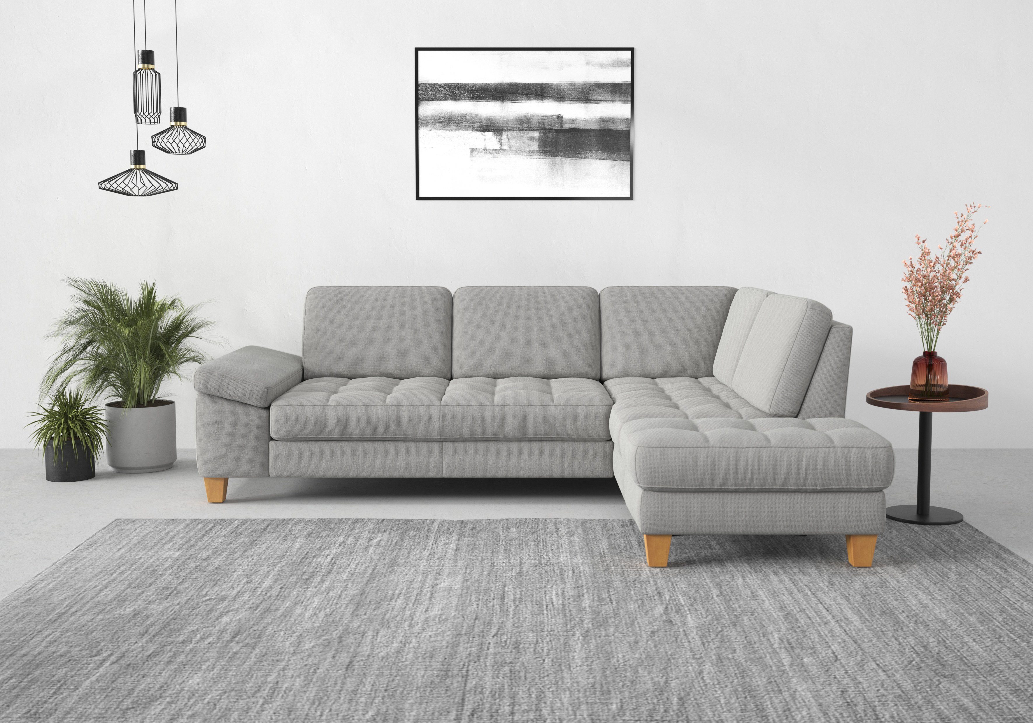 sit&more Ecksofa Westham L-Form, mit Ottomane, mit oder ohne Bettfunktion, Bettkasten, Verstellung