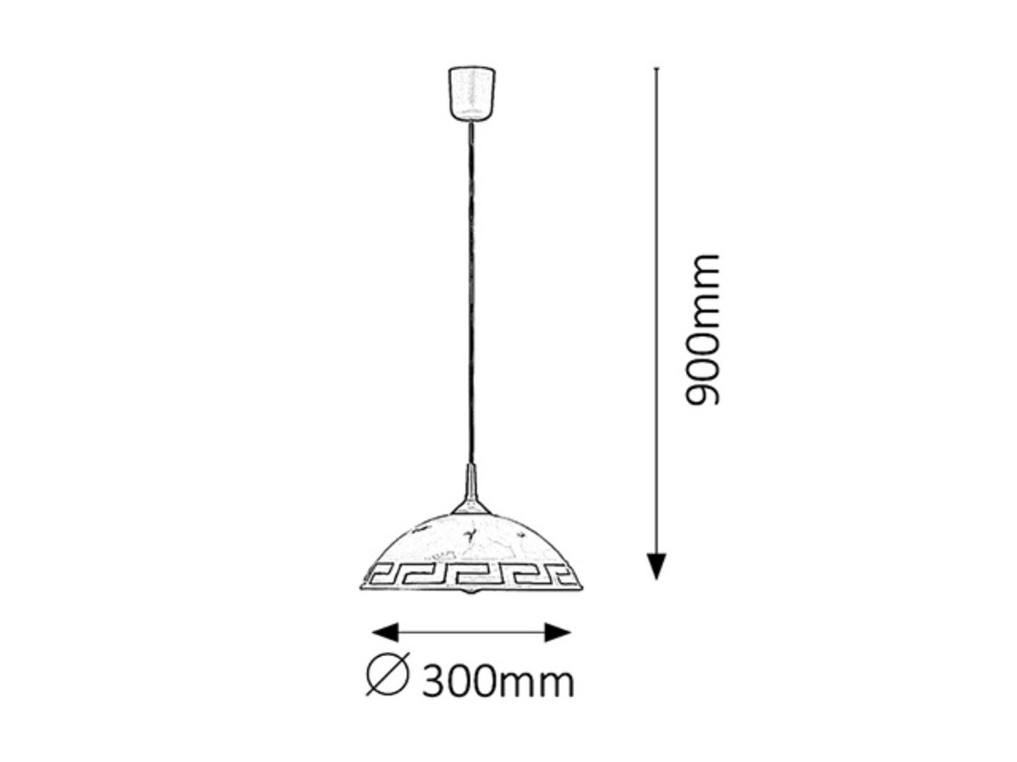Rabalux Pendelleuchte "Etrusco" Kunststoff, bronze, rund, günstig online kaufen