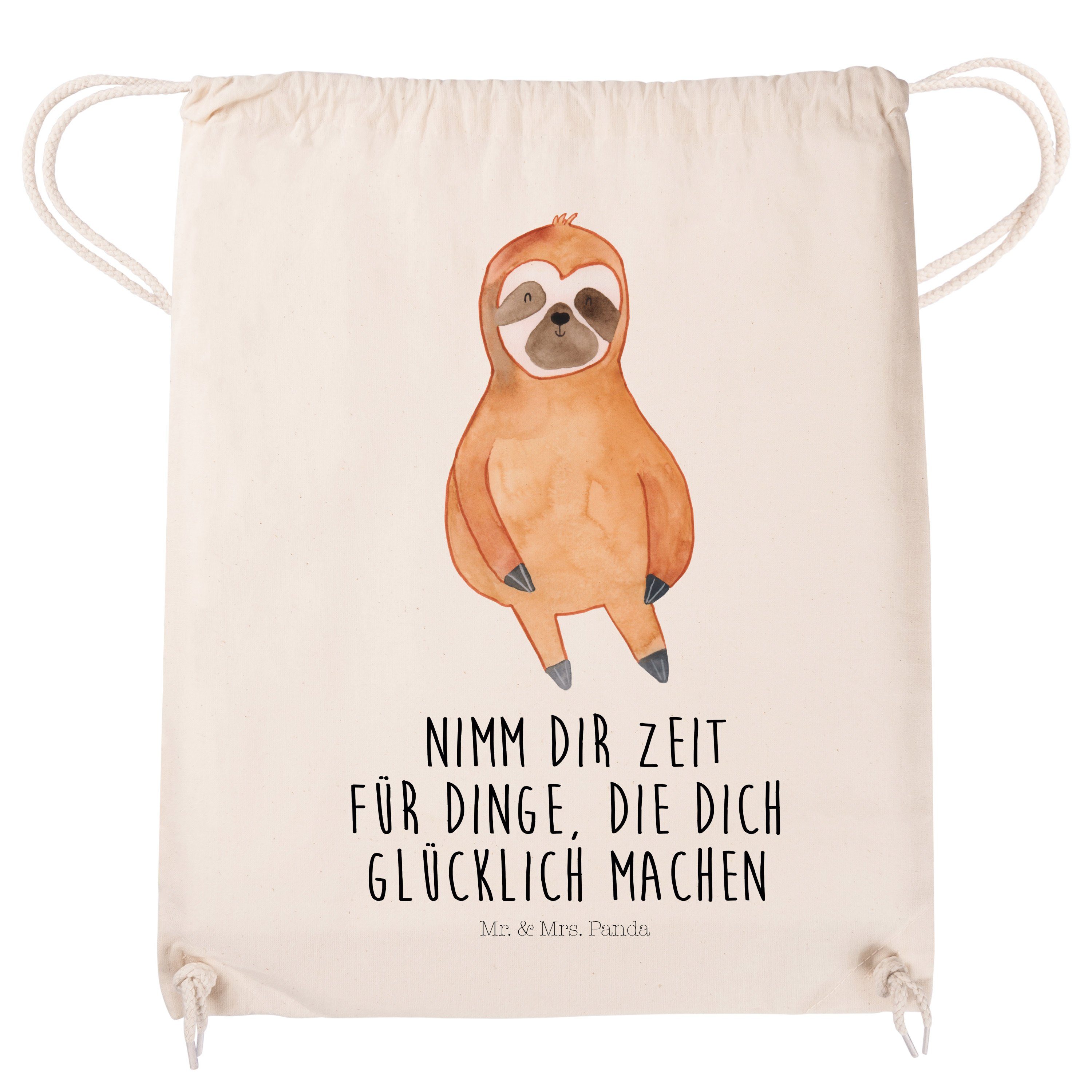 Mr. Faultier Faultier - (1-tlg) Panda Pause, Sporttasche - Tasche, Transparent Zufrieden & Geschenk, Mrs.