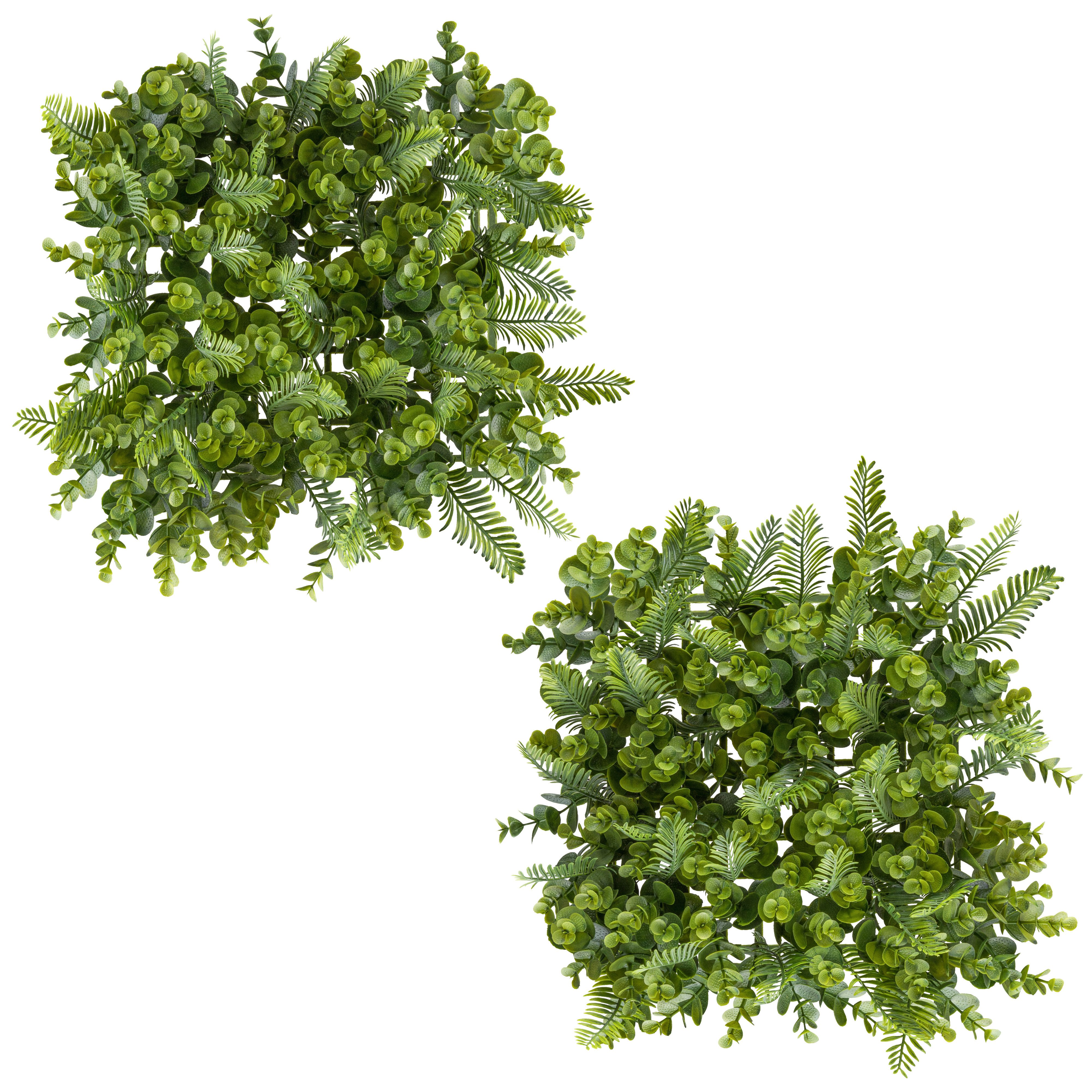Kunstpflanze Wandmatte Eukalyptus-Farn, Creativ green, Höhe 25 cm, als perfekte Wand-Deko