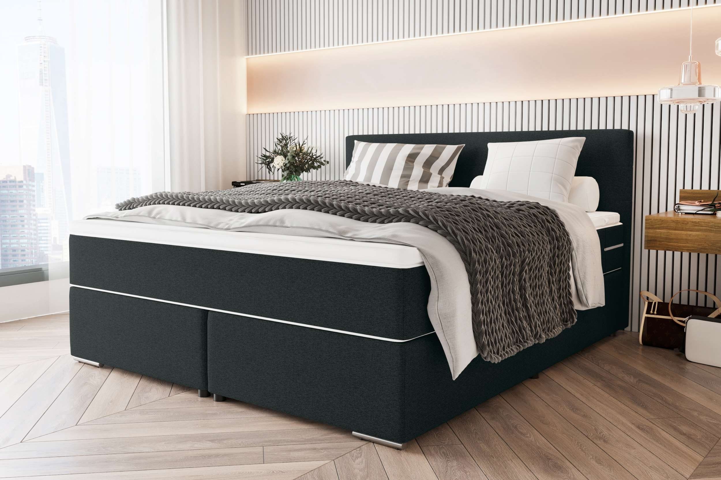 99rooms Boxspringbett Phönix (Schlafzimmerbett, Bett), mit günstig online kaufen