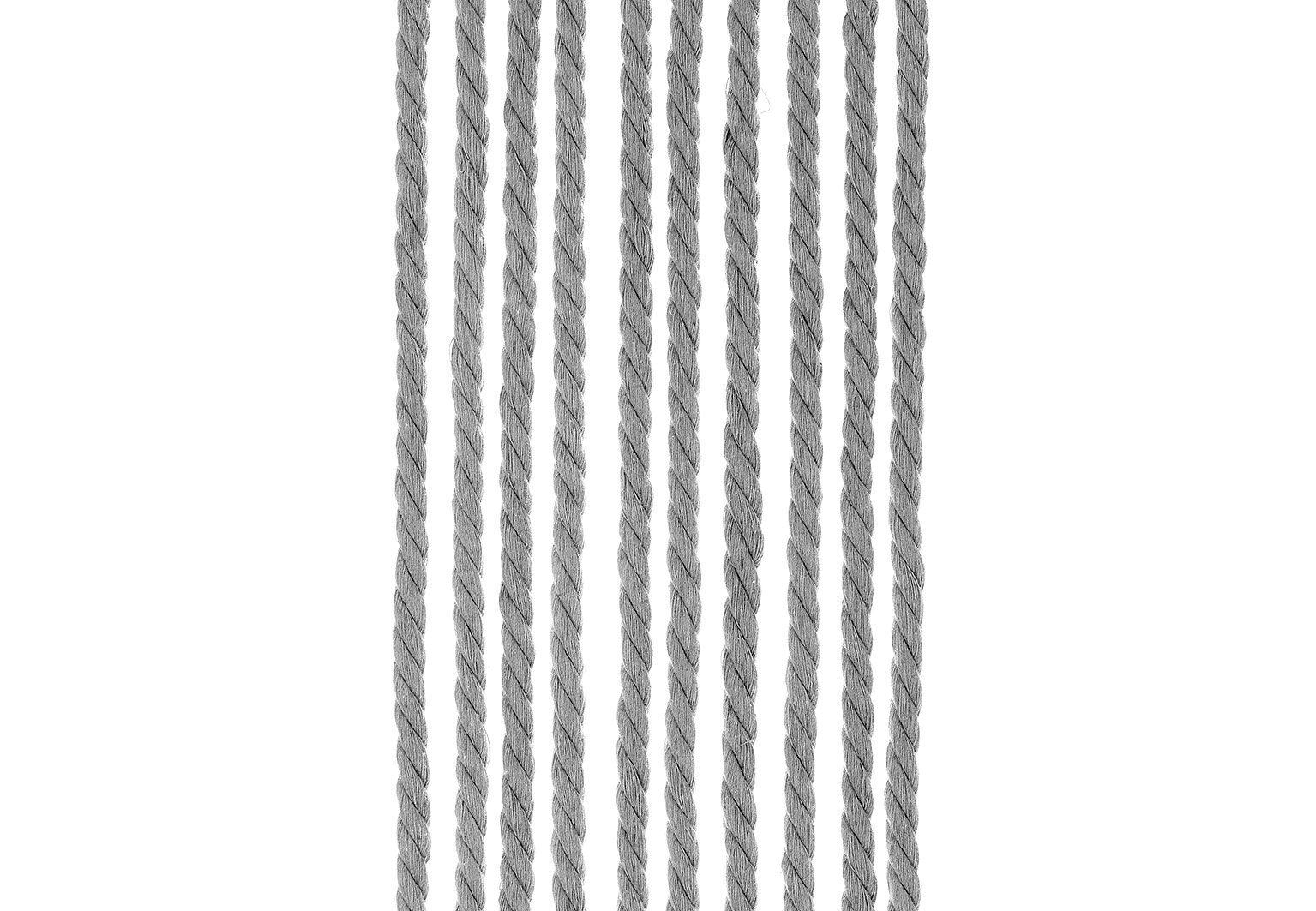 Ösen cm, transparent St), Seilvorhang Stränge 54 Kobolo, (1 90x200 Türvorhang GREY