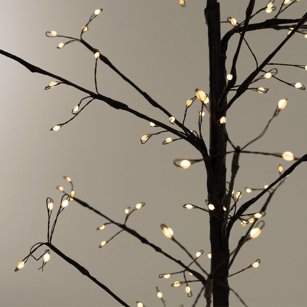 ECD Germany LED Baum Lichterbaum LED Beleuchtung Gartenleuchte Kunstbaum Weihnachtsdekobaum, Leuchtbaum mit 240 LEDs inkl. Timer für Innen & Außen IP44 Warmweiß