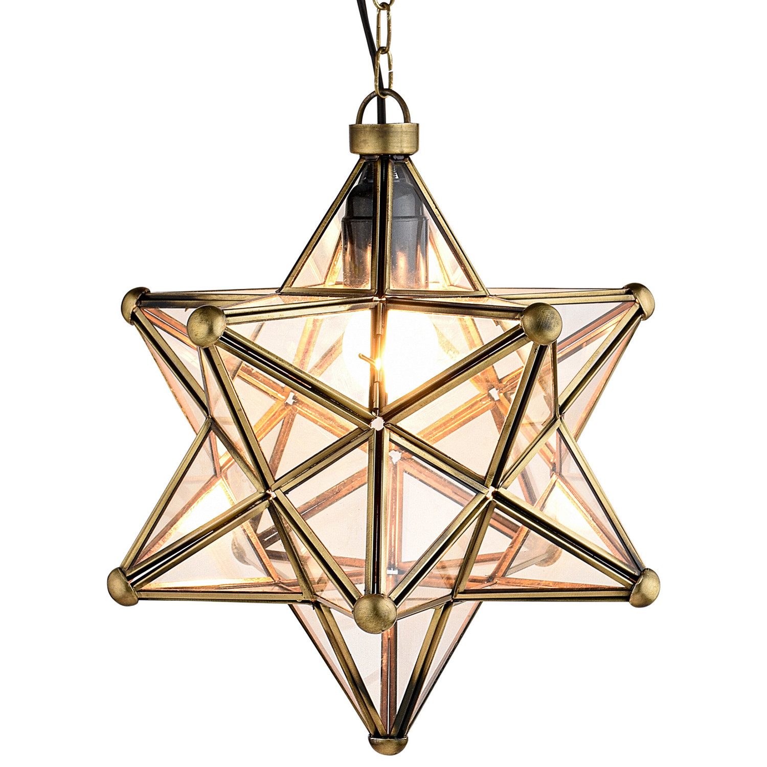 Marrakesch Orient & Mediterran Interior Pendelleuchte Skandinavische Deko Pendelleuchte Hängelampe Lampe Bghina Klar, Handarbeit