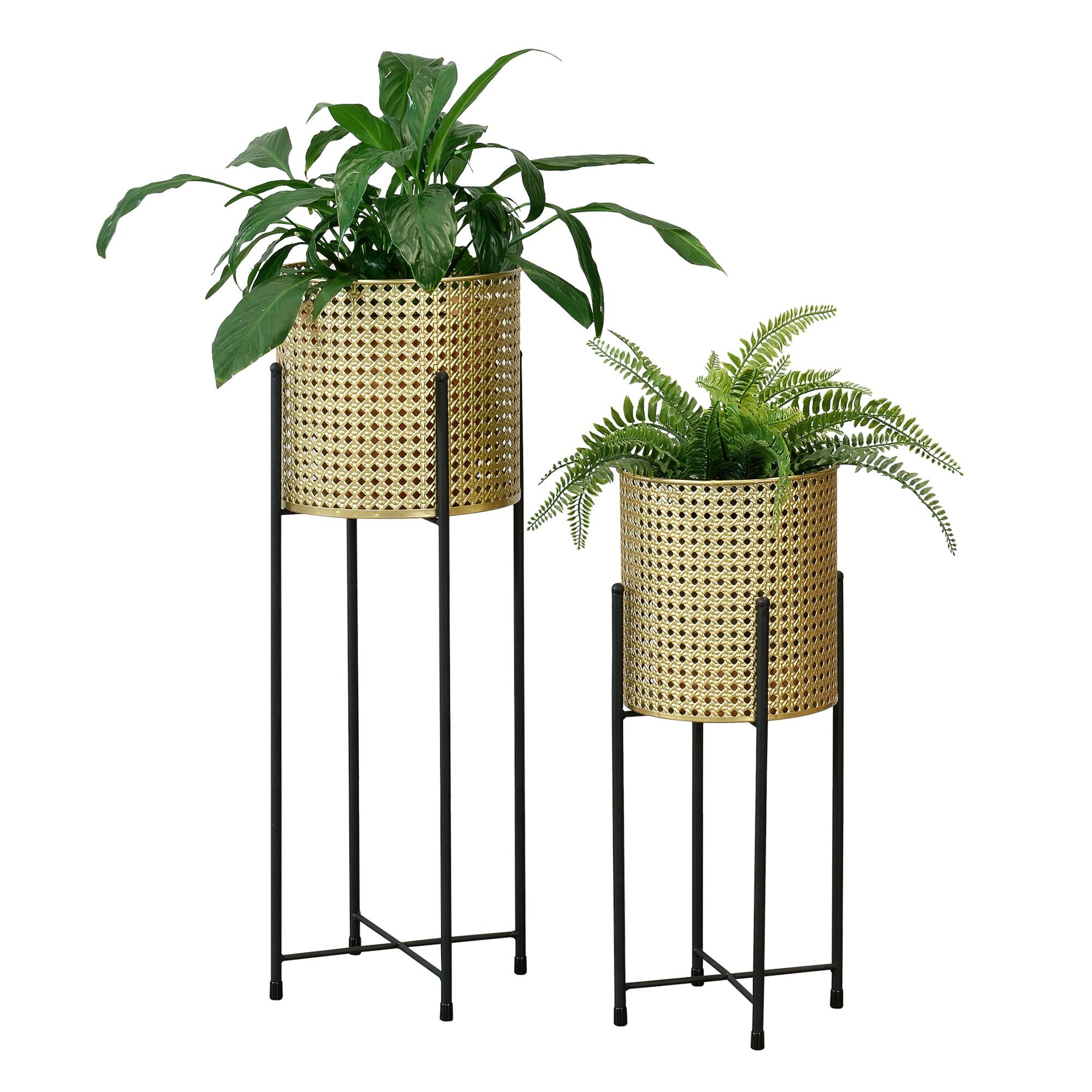en.casa Blumenständer (Set, 2er), »Mol« Blumenkübel günstig online kaufen