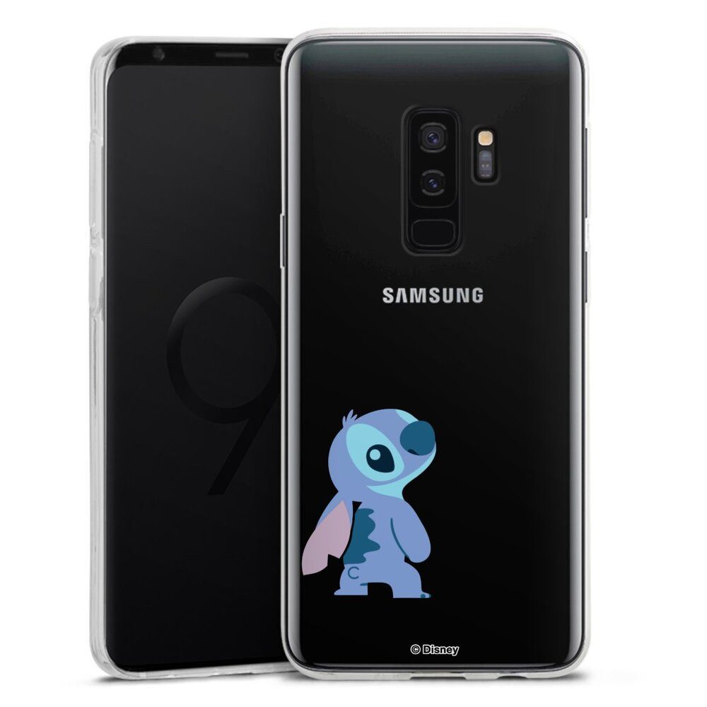 DeinDesign Handyhülle Lilo & Stitch Fanartikel Disney Stitch Smiling, Samsung Galaxy S9 Plus Silikon Hülle Bumper Case Handy Schutzhülle
