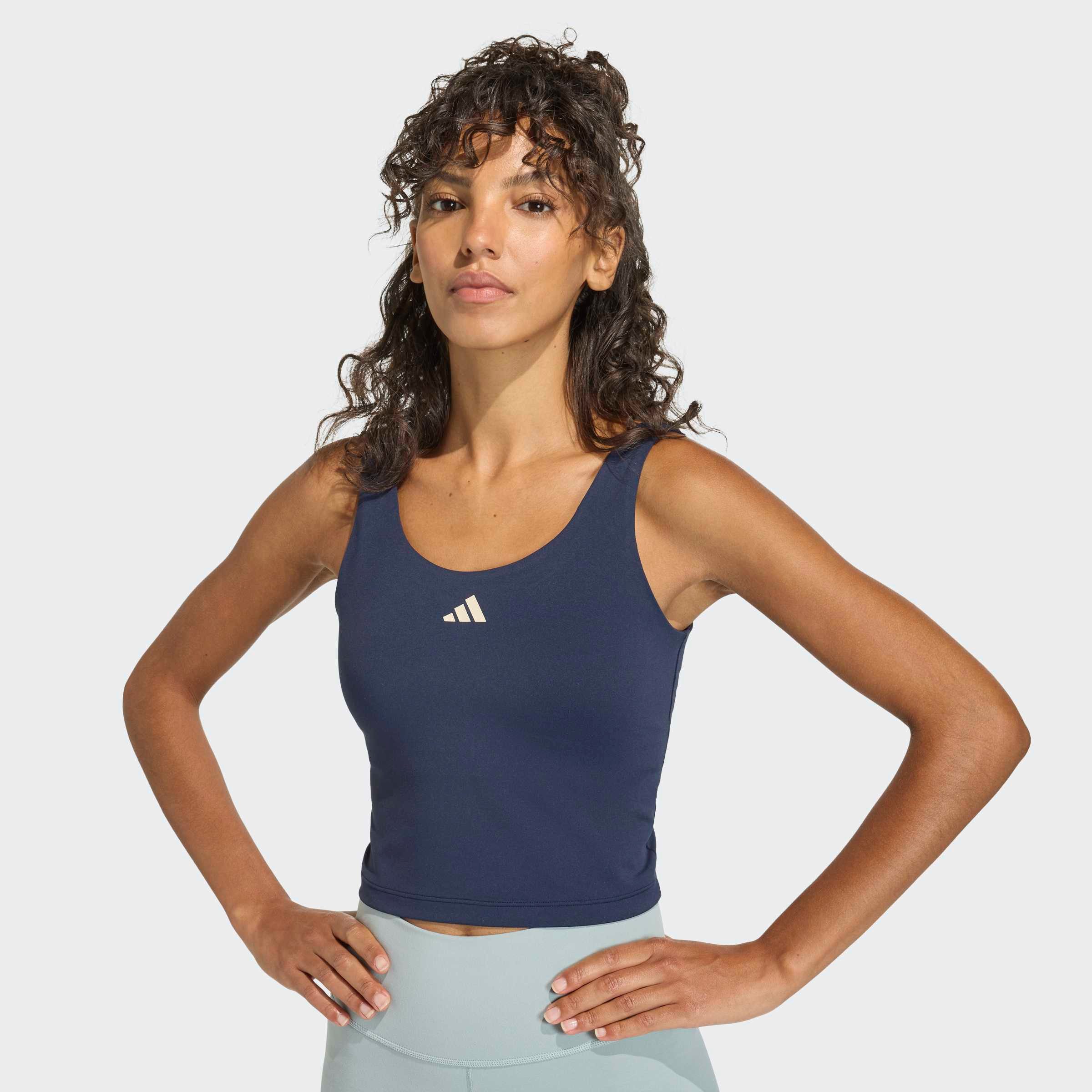 adidas Performance Tanktop 3-STREIFEN STUDIO ALL ME, LEICHT STÜTZEND