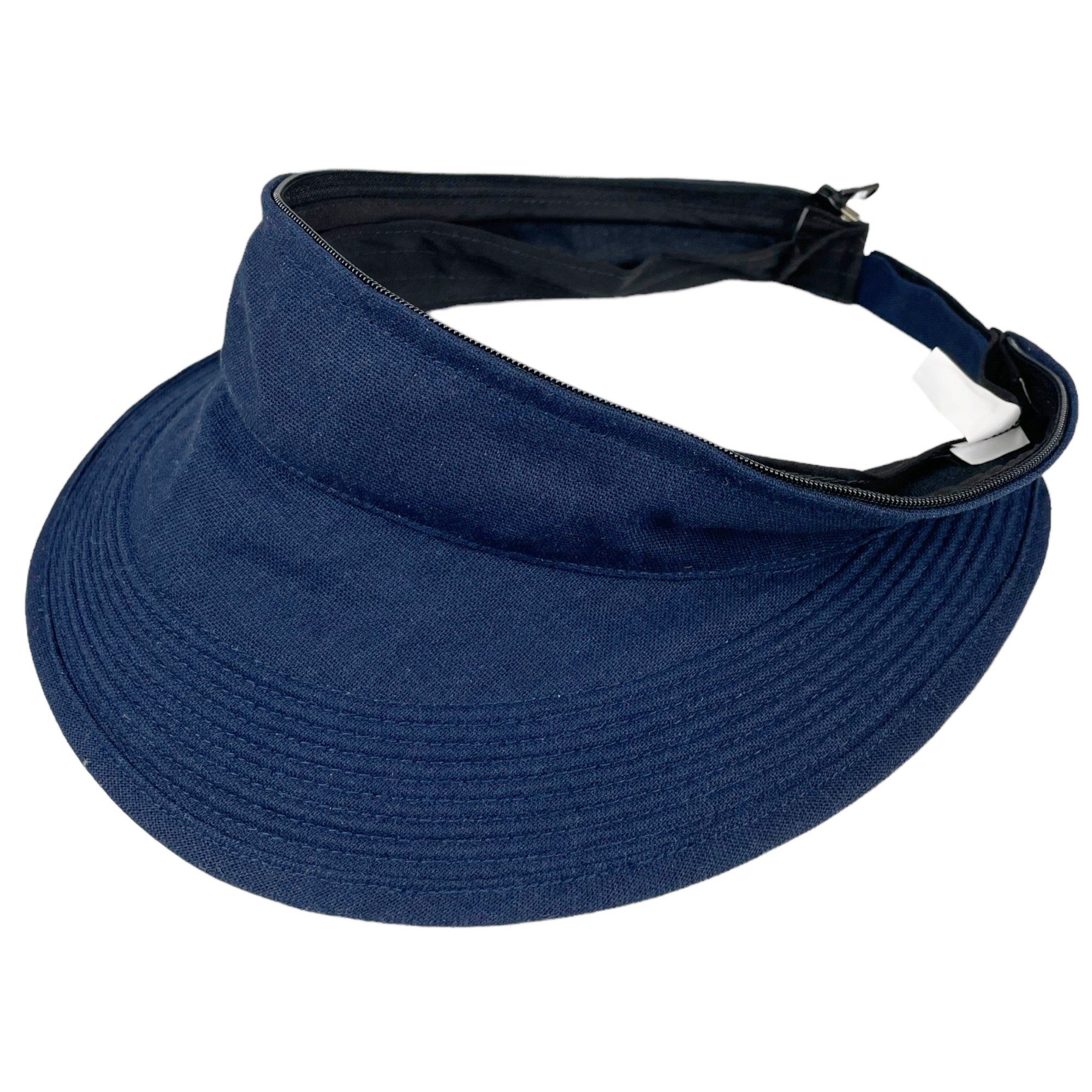 Taschen4life Sonnenhut Visor Cap 2in1 Sonnencap Basecap & Sonnenschutz in Einem, unisex, aus Leinen – Bild 5 von 5