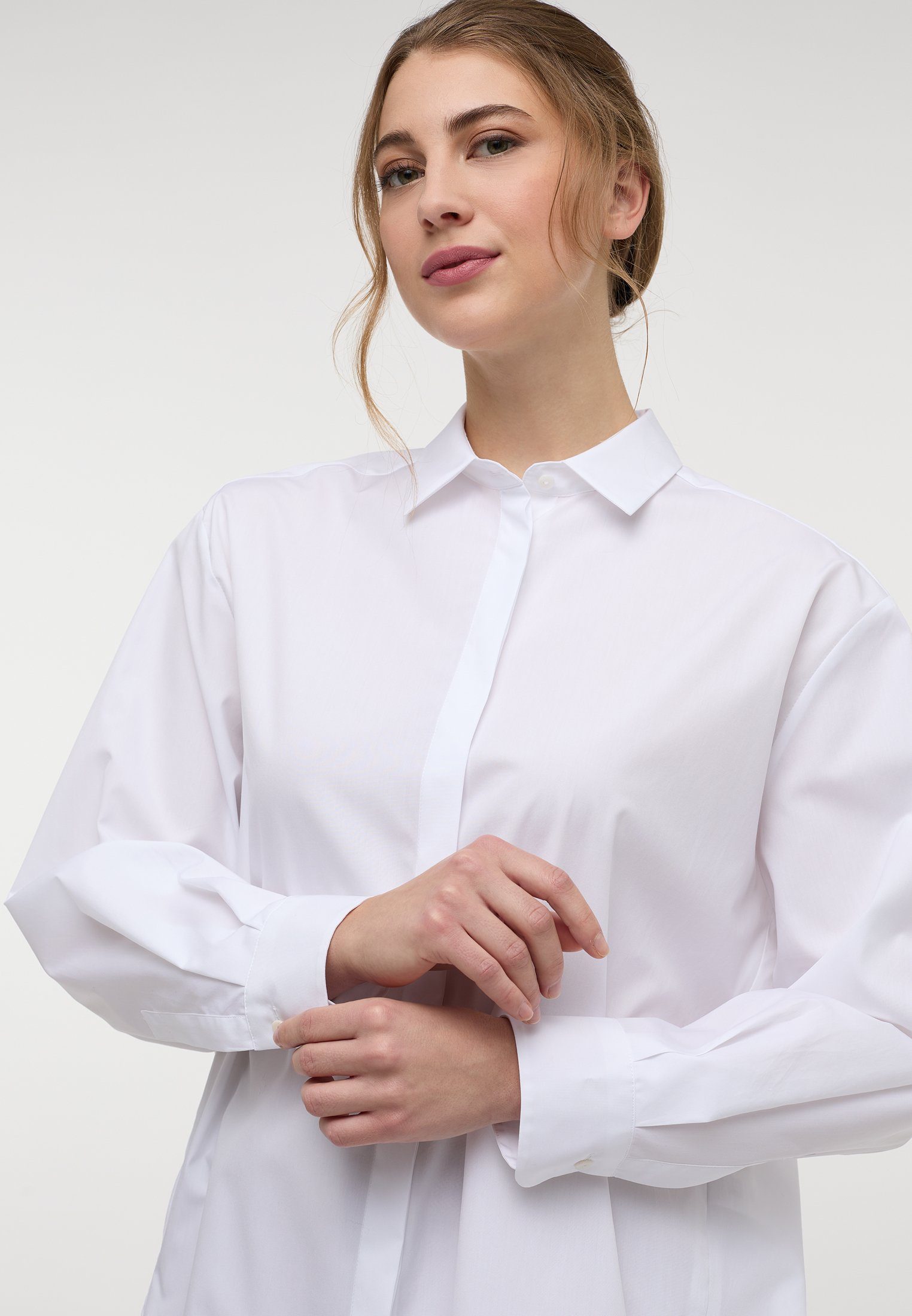 Eterna Hemdbluse OVERSIZE FIT EASY IRON (bügelleicht)