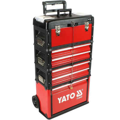 Yato Werkzeugkoffer Werkzeug-Trolley mit 4 Modulen YT-09101 + YT-09107