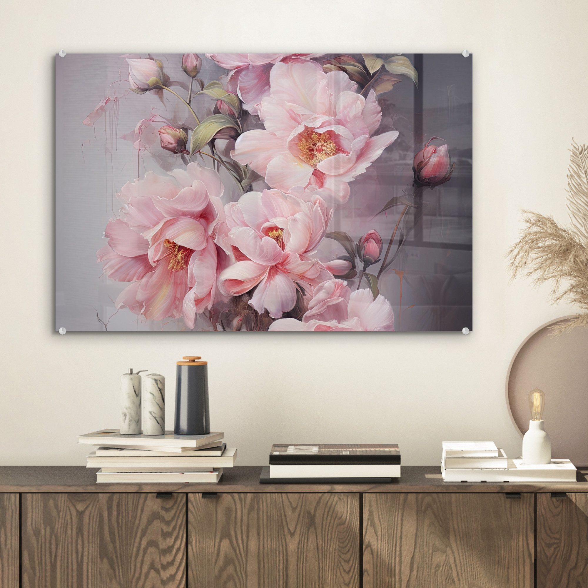 MuchoWow Acrylglasbild Rosen - Blumen - günstig online kaufen