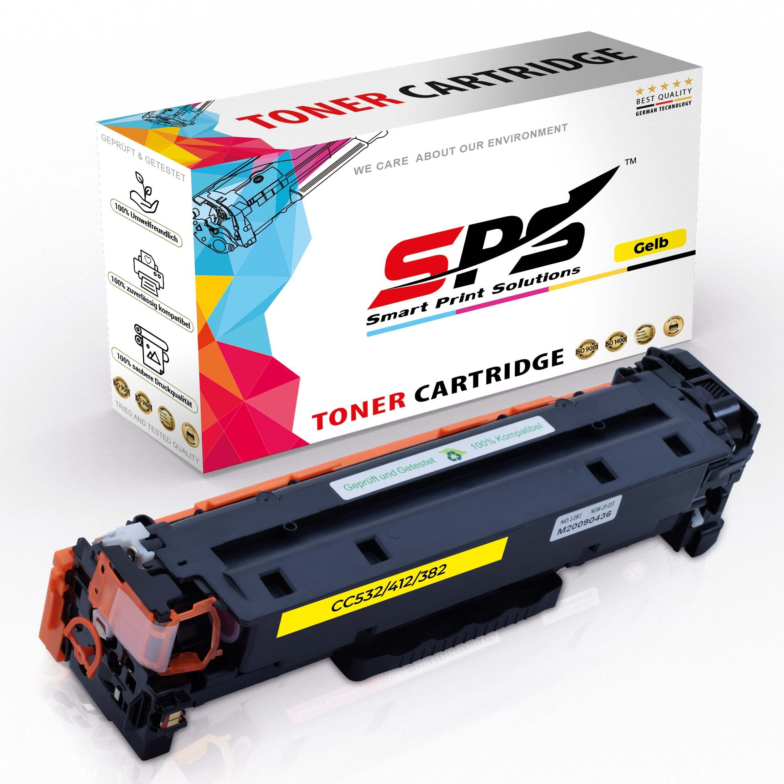 SPS Tonerkartusche Kompatibel für HP Color Laserjet CP 2020 (CC532A/304A) Toner-Kartusche, (1er Pack)