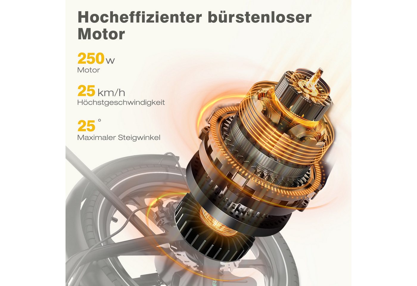 Thumbnail - HITWAY E-Bike Faltrad 16 zoll Elektrofahrrad, E-Faltrad mit 36V8,4Ah/10,4Ah abnehmbare Akku, Kettenschaltung, 250W Heckm...