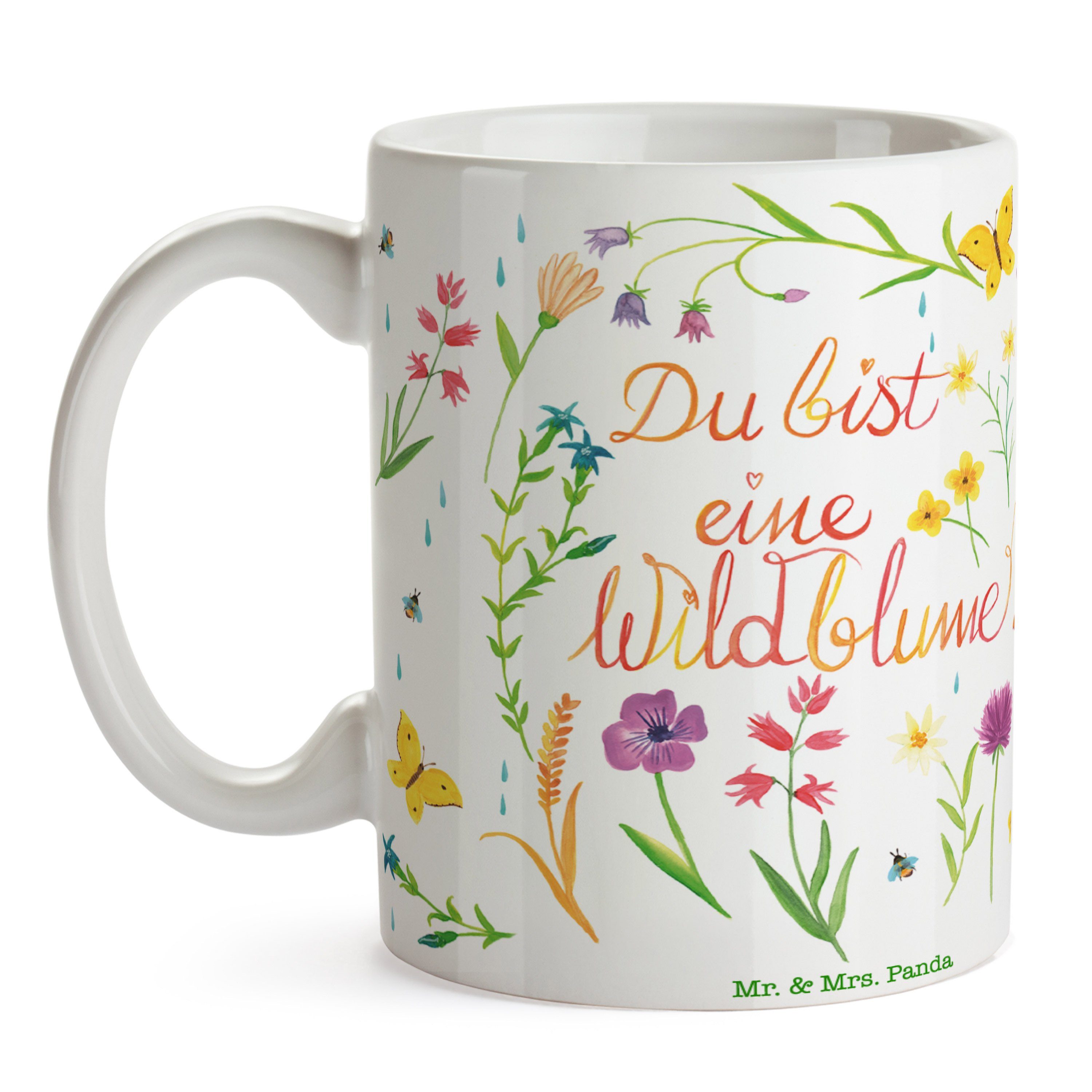 Mr. & Panda Tasse Sprüche, Tasse Du bist eine Teebecher, Mrs. Wildblume Geschenk, - Keramik Kaffeebe